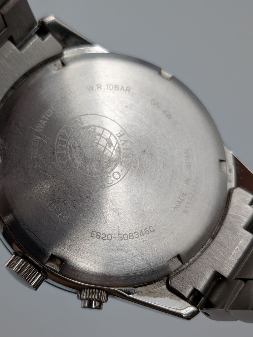 Citizen Eco-Drive E820-S083460 Solar Chronograph Watch