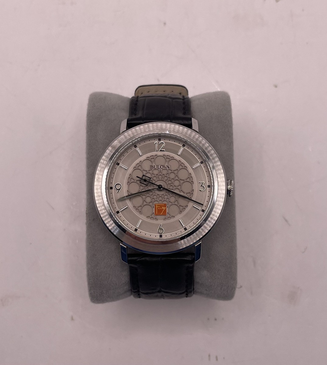Bulova Frank Lloyd Watch Men 40mm Silver Dial Silver Tone Round 96A1 (CP3017868)