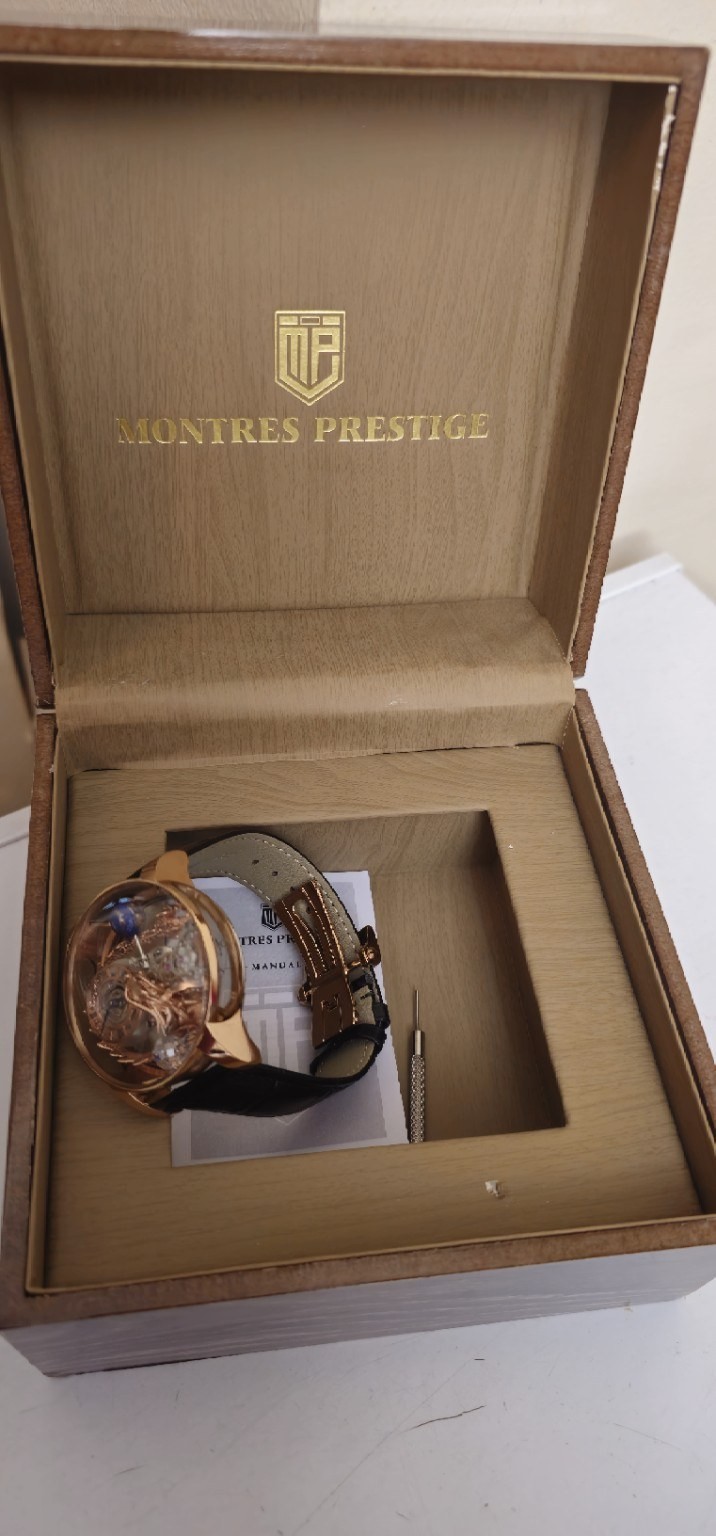 Montres Prestige X Invicta Quartz Men’s Watch w/ Skeleton Dial – 46mm (MPW-0141)