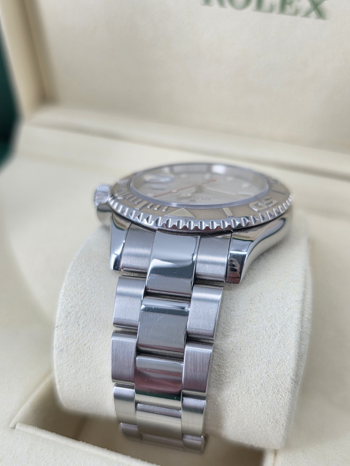 Rolex Yacht-Master 40 16622 Platinum Dial Bezel Full Set Papers 2014 Full Links