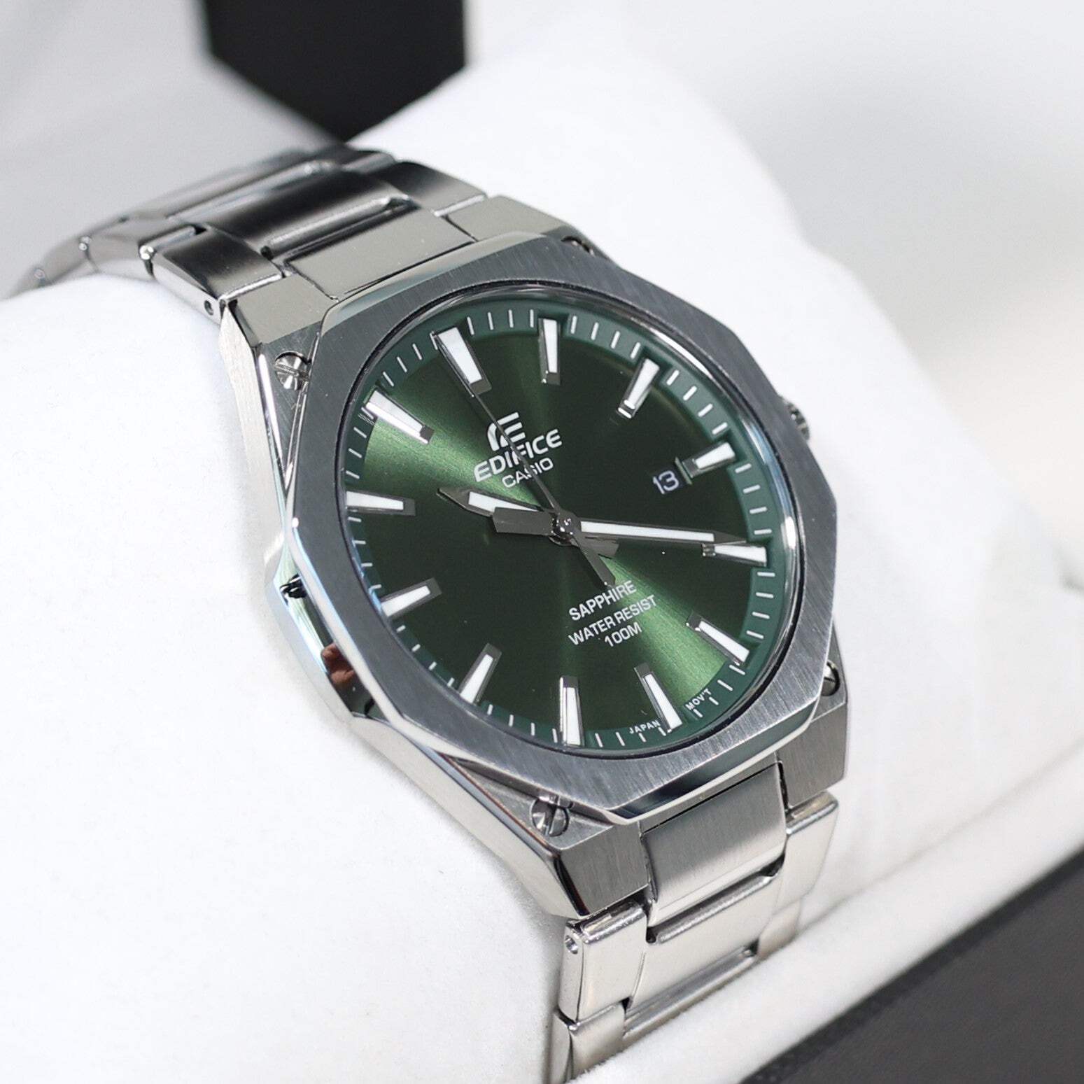 Casio Edifice Men’s Green Dial Stainless Steel Sports Watch EFR-S108D-3AVUEF