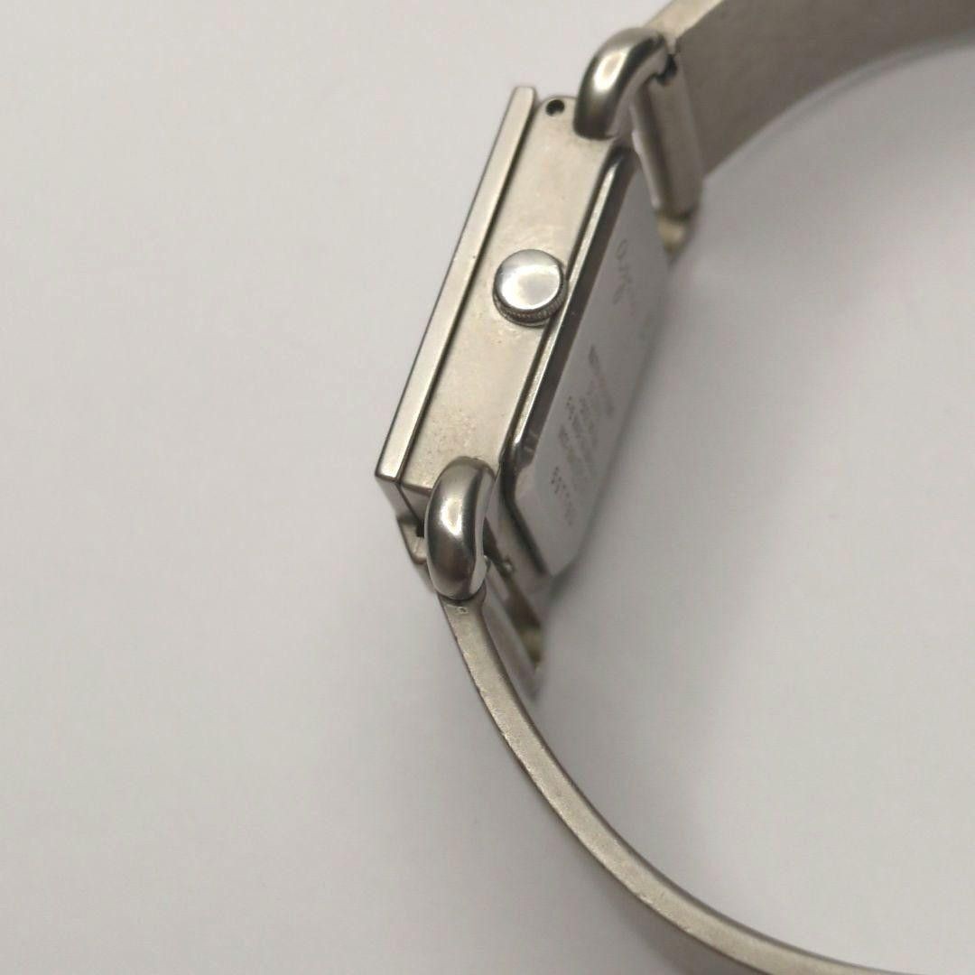 Agnes B. V401-5940 Ladies Quartz Flip-Cover Bangle Watch Silver