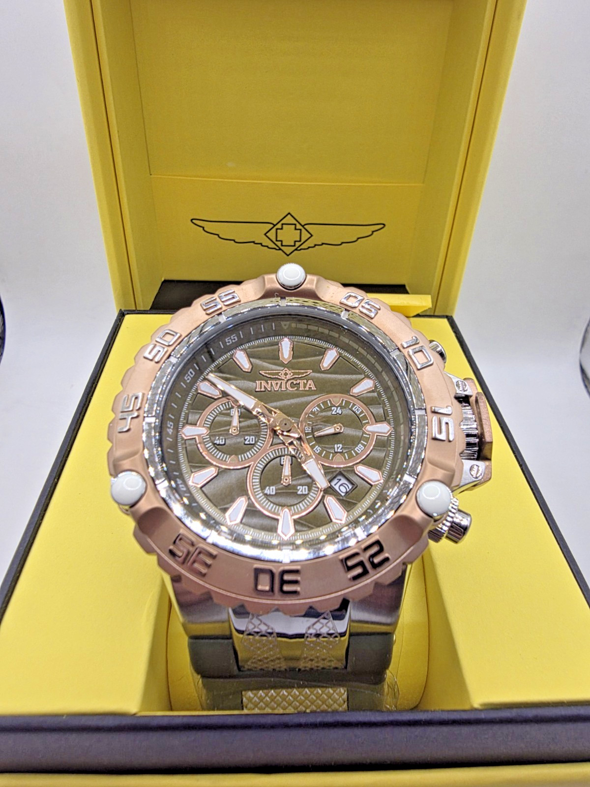 Invicta Subaqua Poseidon Men’s Watch – 55.4mm, Olive Green, Steel (48555)