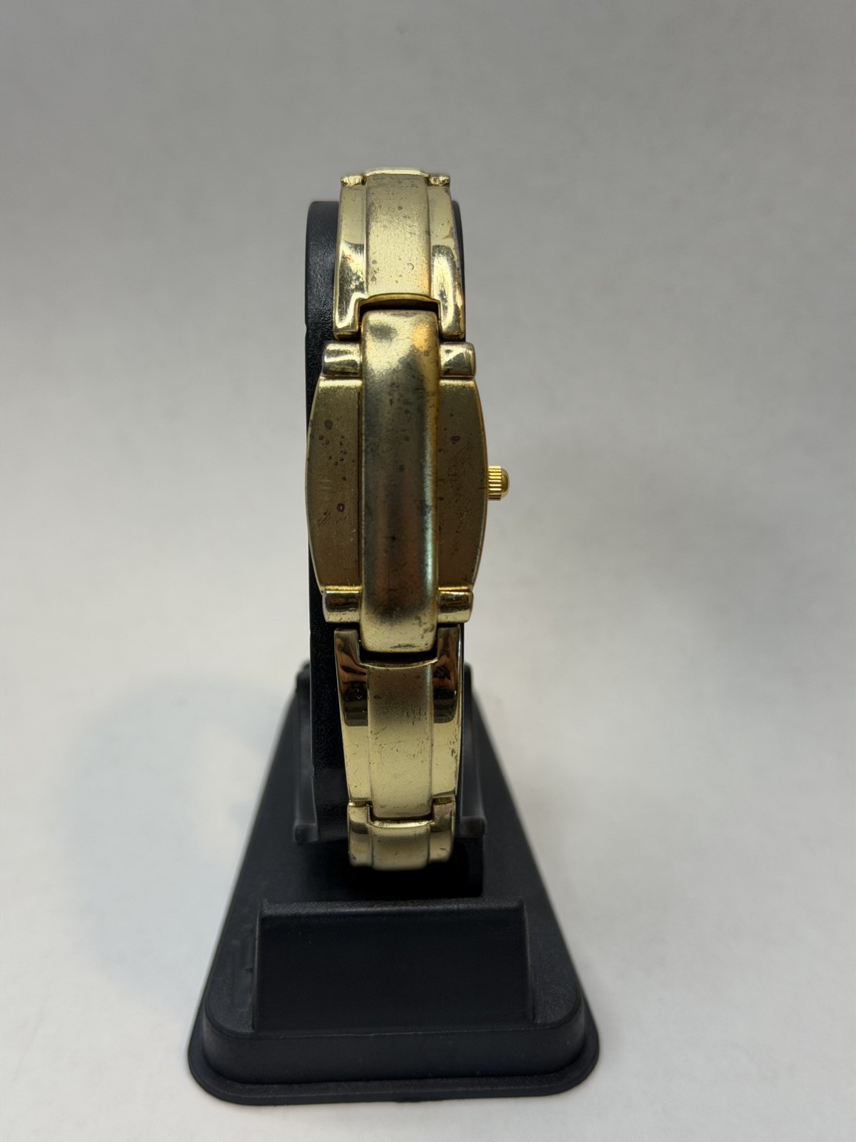 Royalton Slide Out Womens Watch 19mm Gold Tone Hidden Dial New Battery