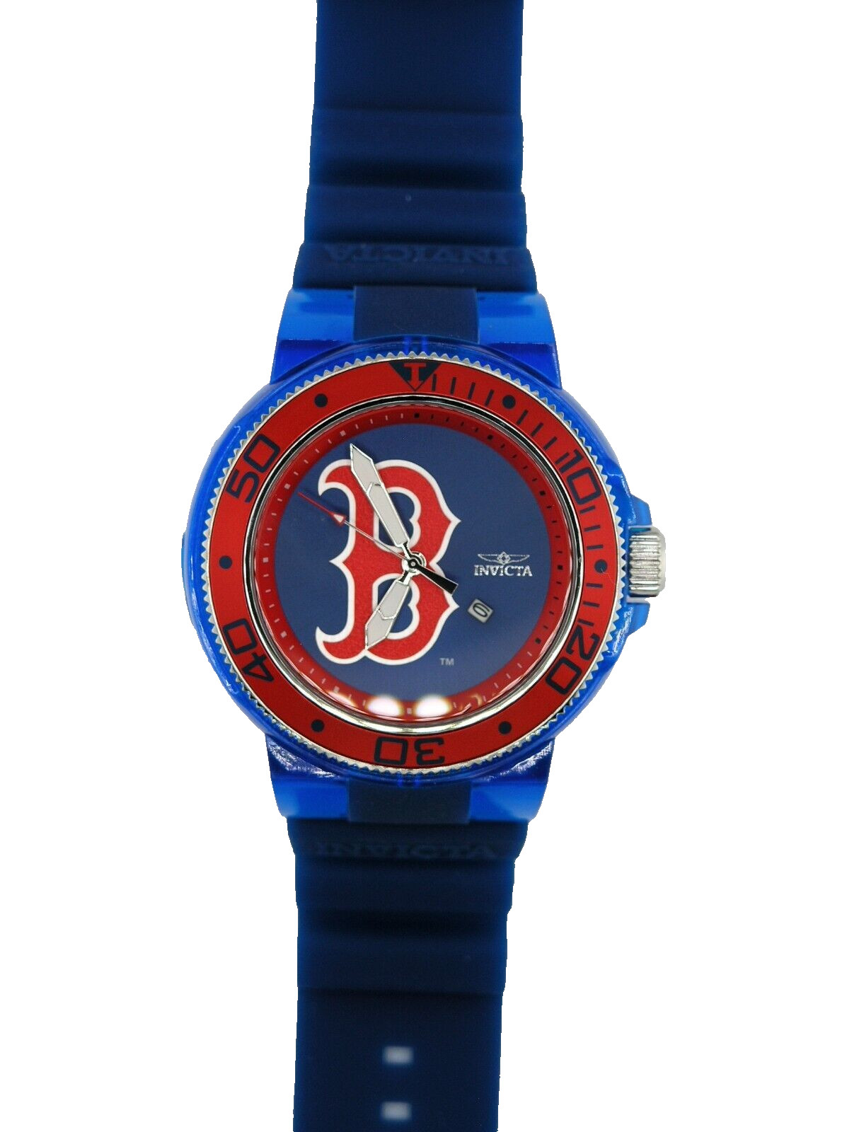 NEW INVICTA 43138 MLB BASEBALL BOSTON RED SOX WATCH QUARTZ ANATOMIC 51.5MM