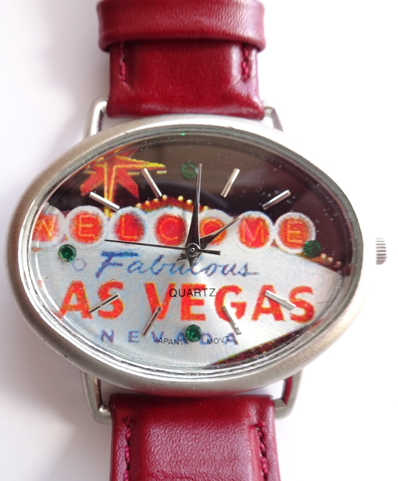 Fabulous Las Vegas Nevada Quartz Wristwatch Japan Movement New Battery