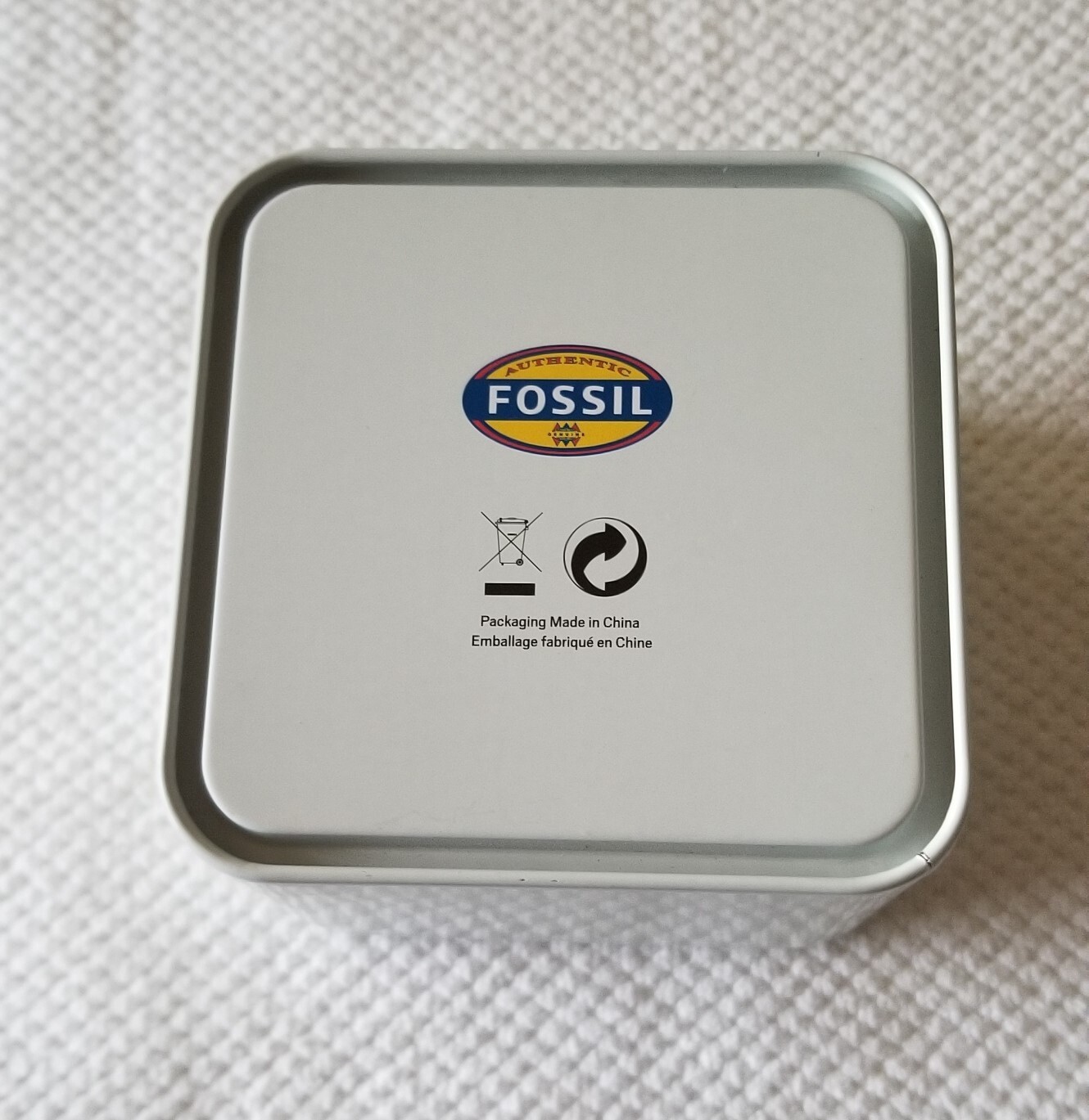 NWT Fossil SS Silver Tone Date Watch 2014 NCAA PR-5339 7.75″ Max SizeNew Battery