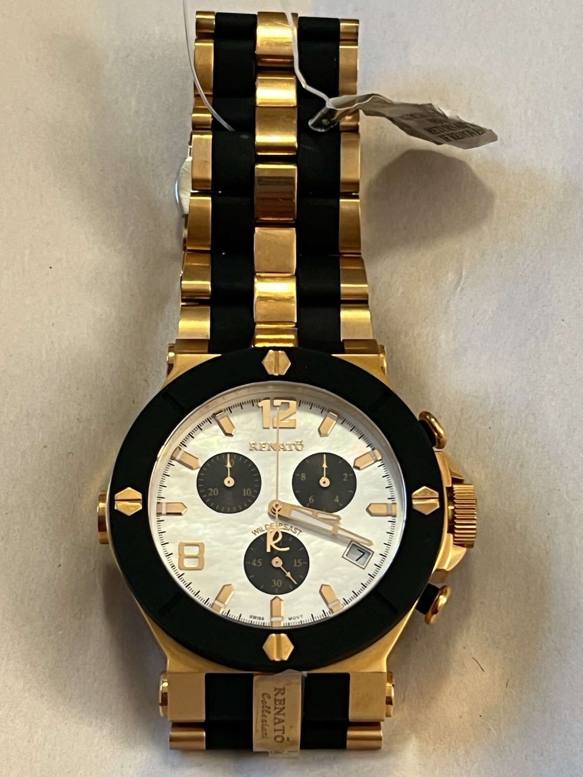 Renato Wilde Beast Swiss ETA G10.211, Rubber Integration Men’s Watch 