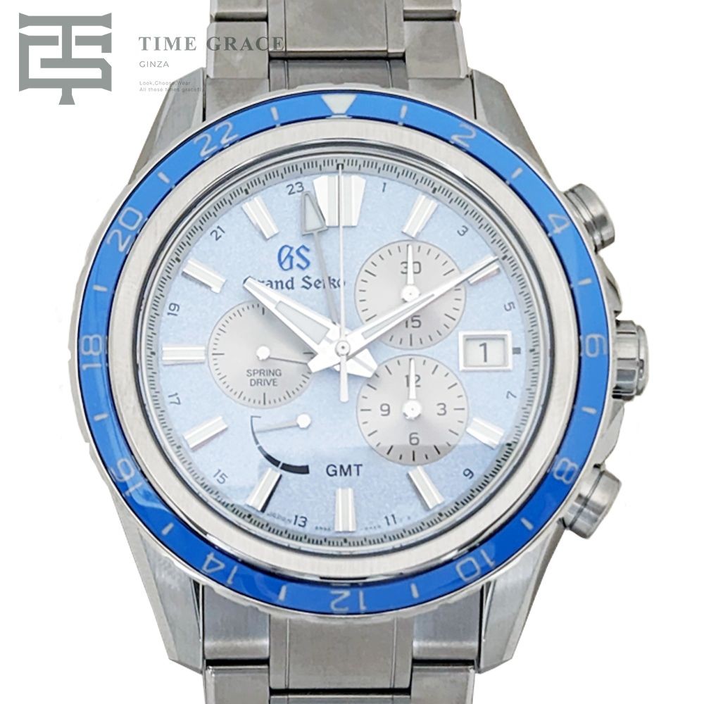GRAND SEIKO EVOLUTION 9 COLLECTION SPRING DRIVE CHRONOGRAPH SBGC261 BLUE Used