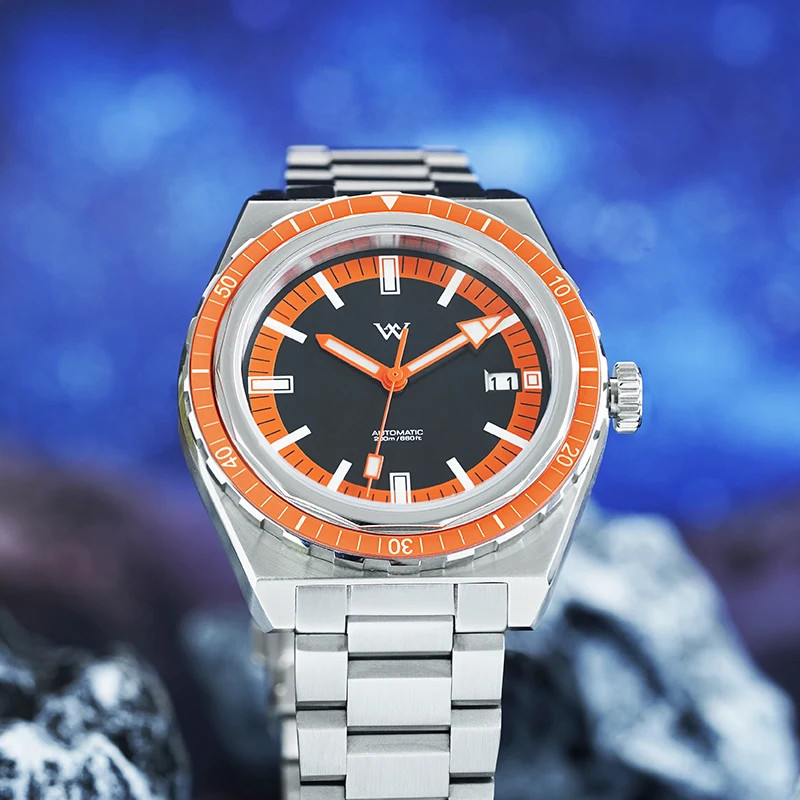 Welly Merck WM194 Automatic NH35 Dive Watch 200m Sapphire Crystal 40-44mm