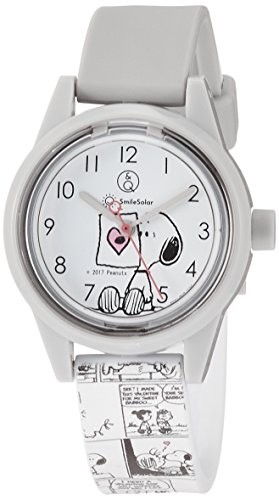 Citizen Q&Q SmileSolar RP01-808 Snoopy Peanuts Solar Watch White Japan New