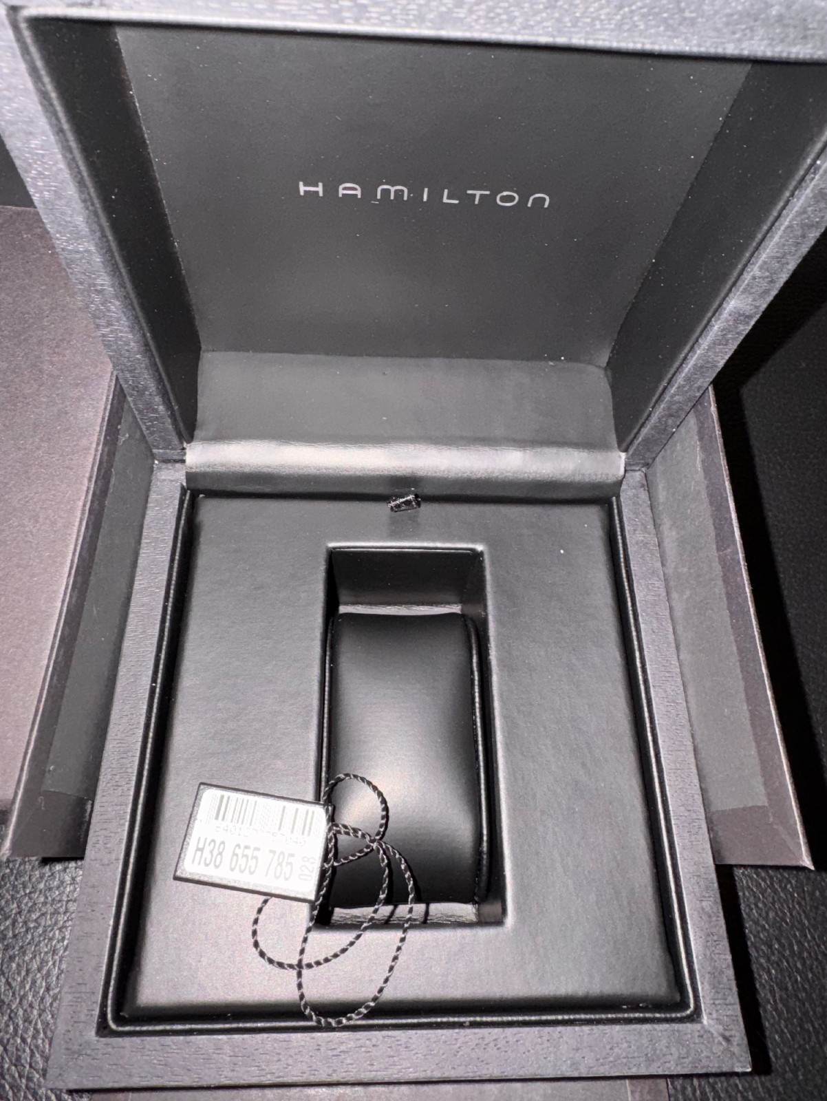 Hamilton Jazzmaster Small Second Automatic Black Strap Box and Papers H38655785