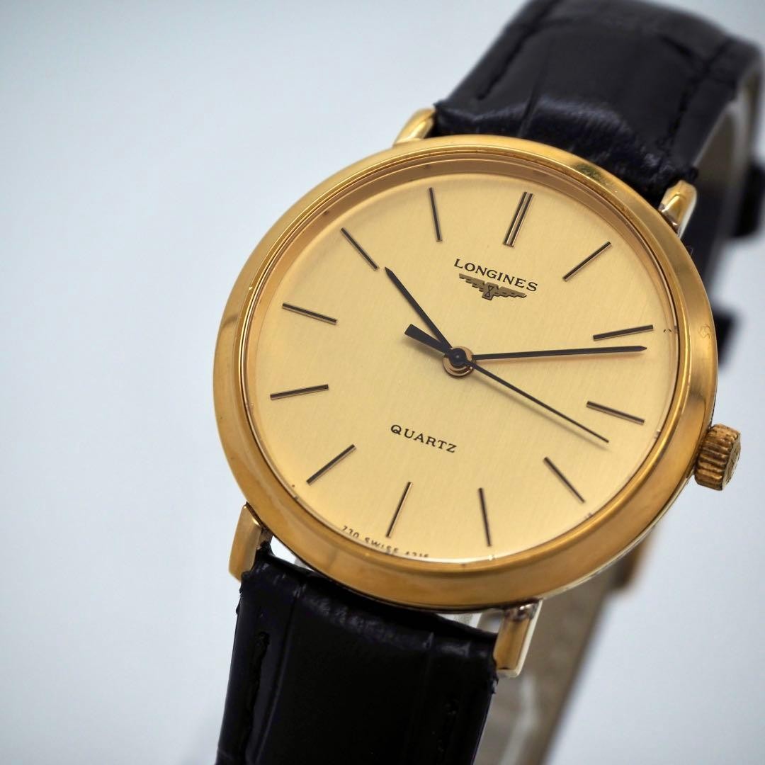 Longines Grand Classique Dress Watch Mens Gold Dial 34mm wrist 19.8cm/7.8in