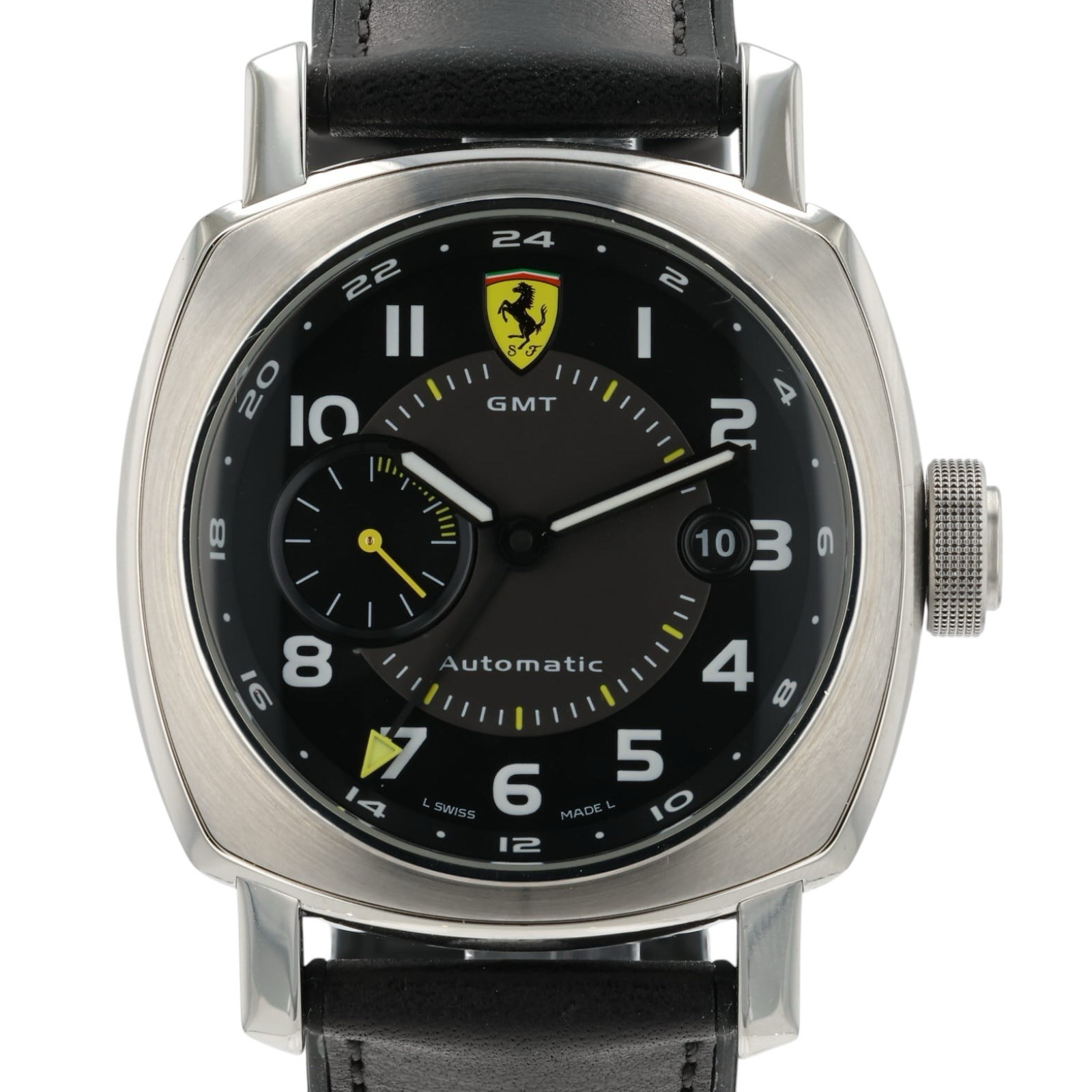 Panerai Ferrari Black Dial Stainless Steel 45mm Automatic Men’s Watch FER00009