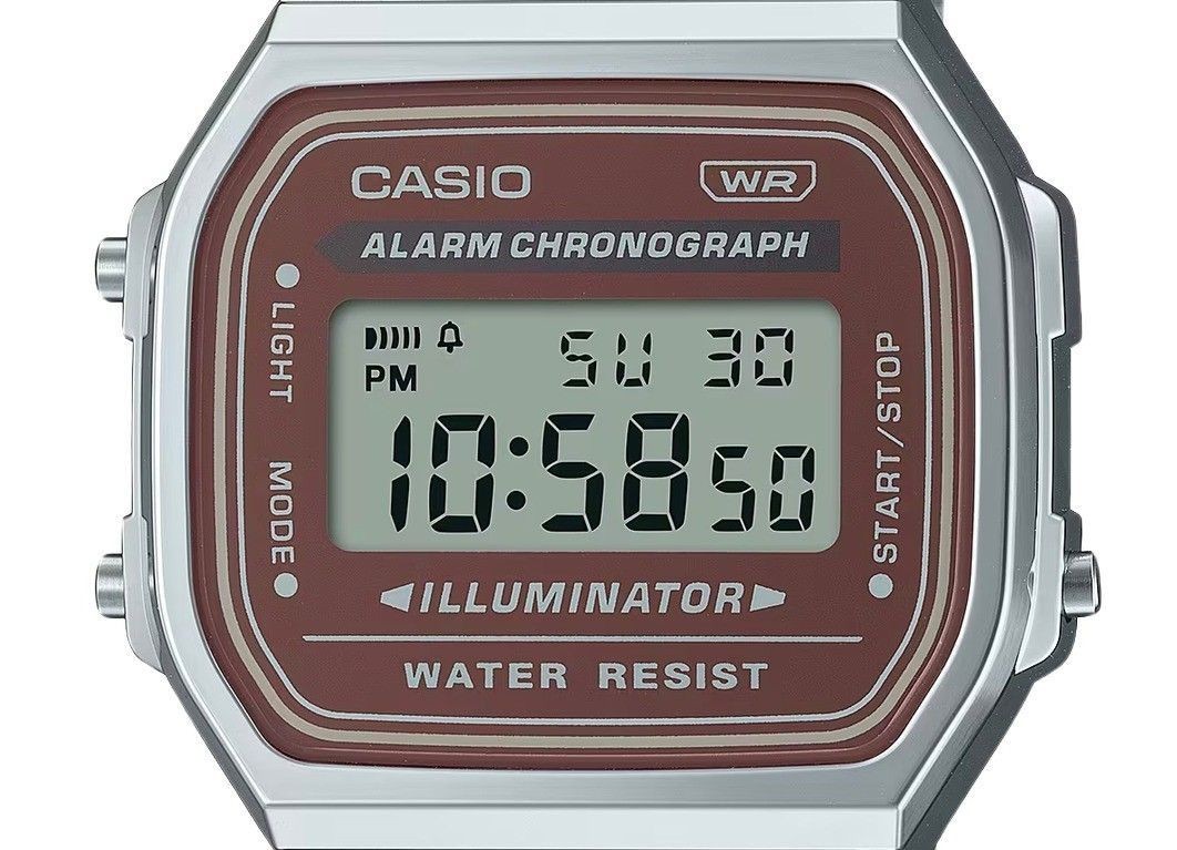 Casio Vintage Digital Stainless Steel Bracelet Quartz A168WA-5A Men’s Watch