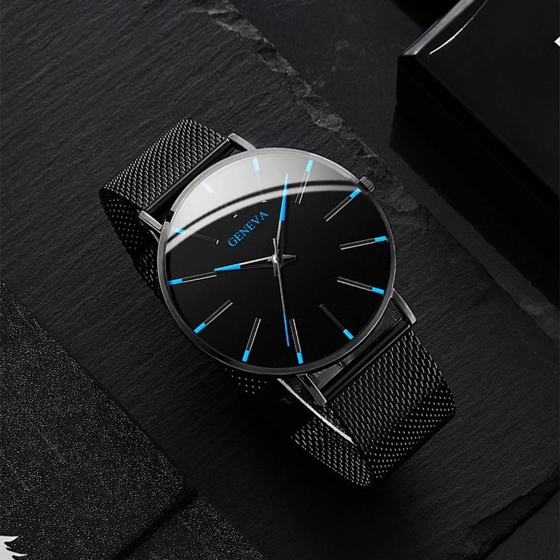 Waterproof Men’s Watch Stainless Steel Quartz Luminous Classic Watches Business