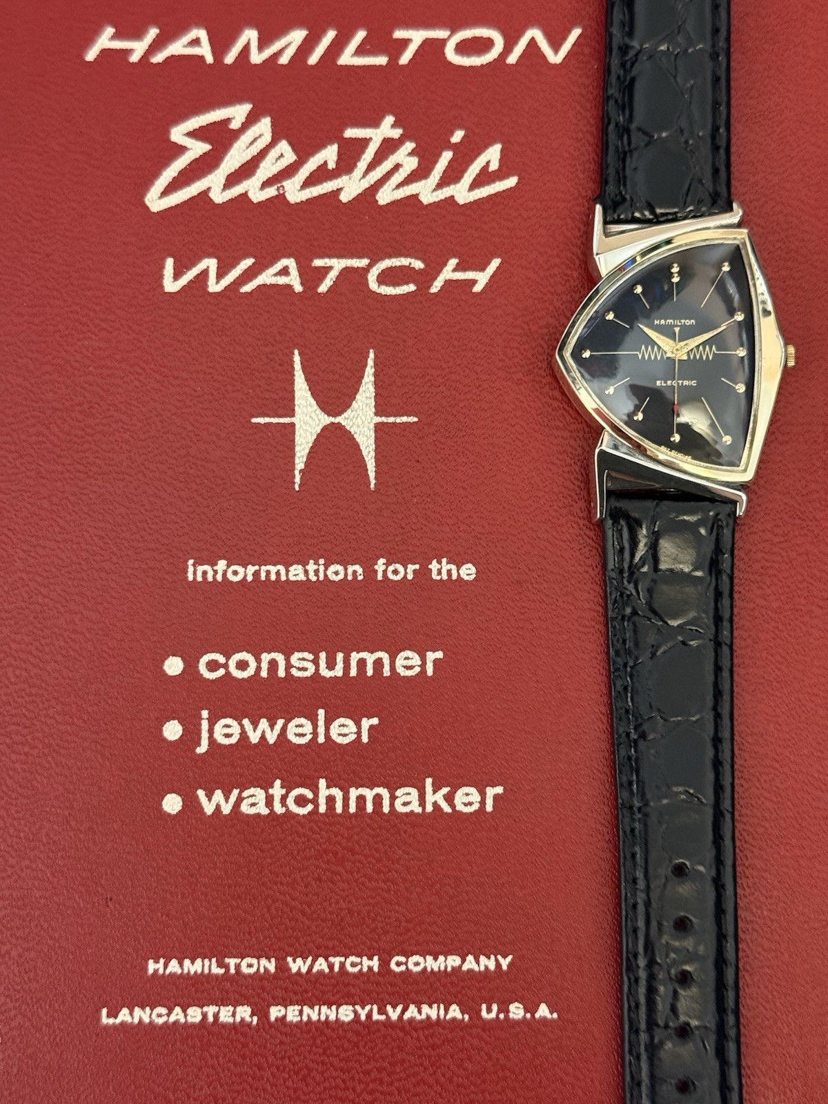 Hamilton Electric Pacer Watch-Early Caliber 500-Serviced-Warranty-VENTURA DIAL