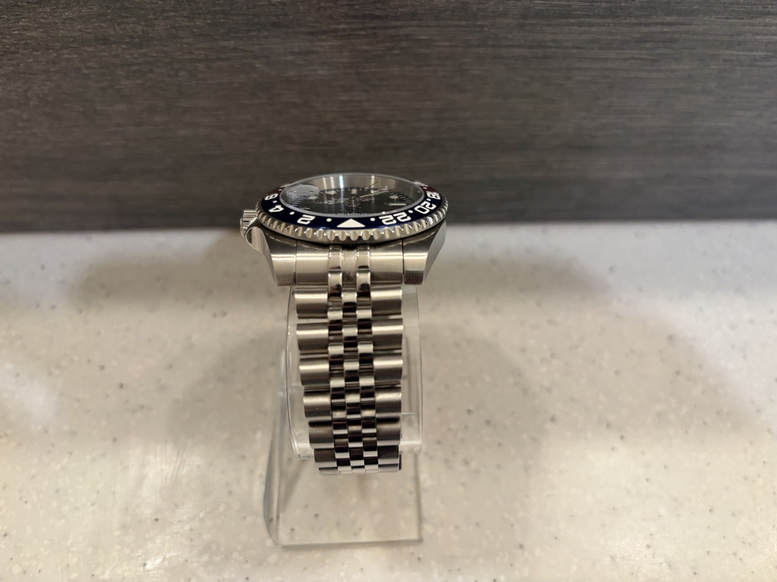 Custom NH34 Automatic GMT Watch | Jubilee Bracelet | Pepsi Bezel | Sapphire