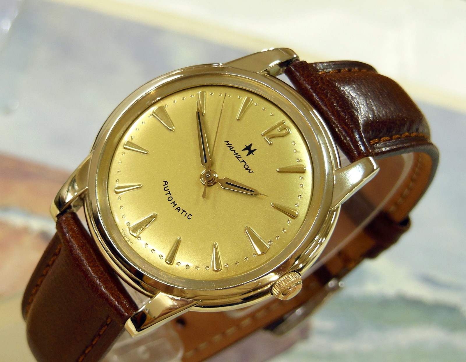 1950’s Vintage HAMILTON Automatic, Stunning CHAMPAGNE Dial, Serviced / Warranty
