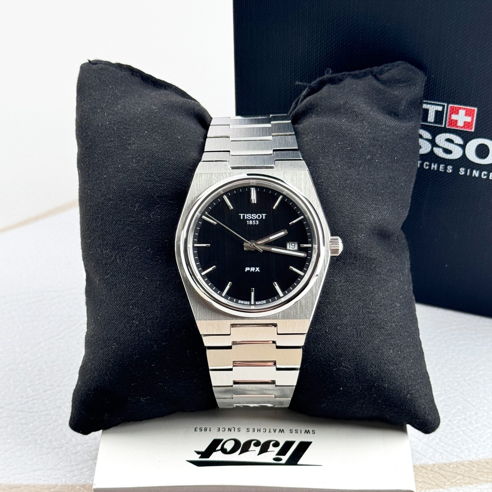 Tissot PRX 40mm Stainless Steel Black Dial Quartz Men’s Watch T137.410.11.051.00