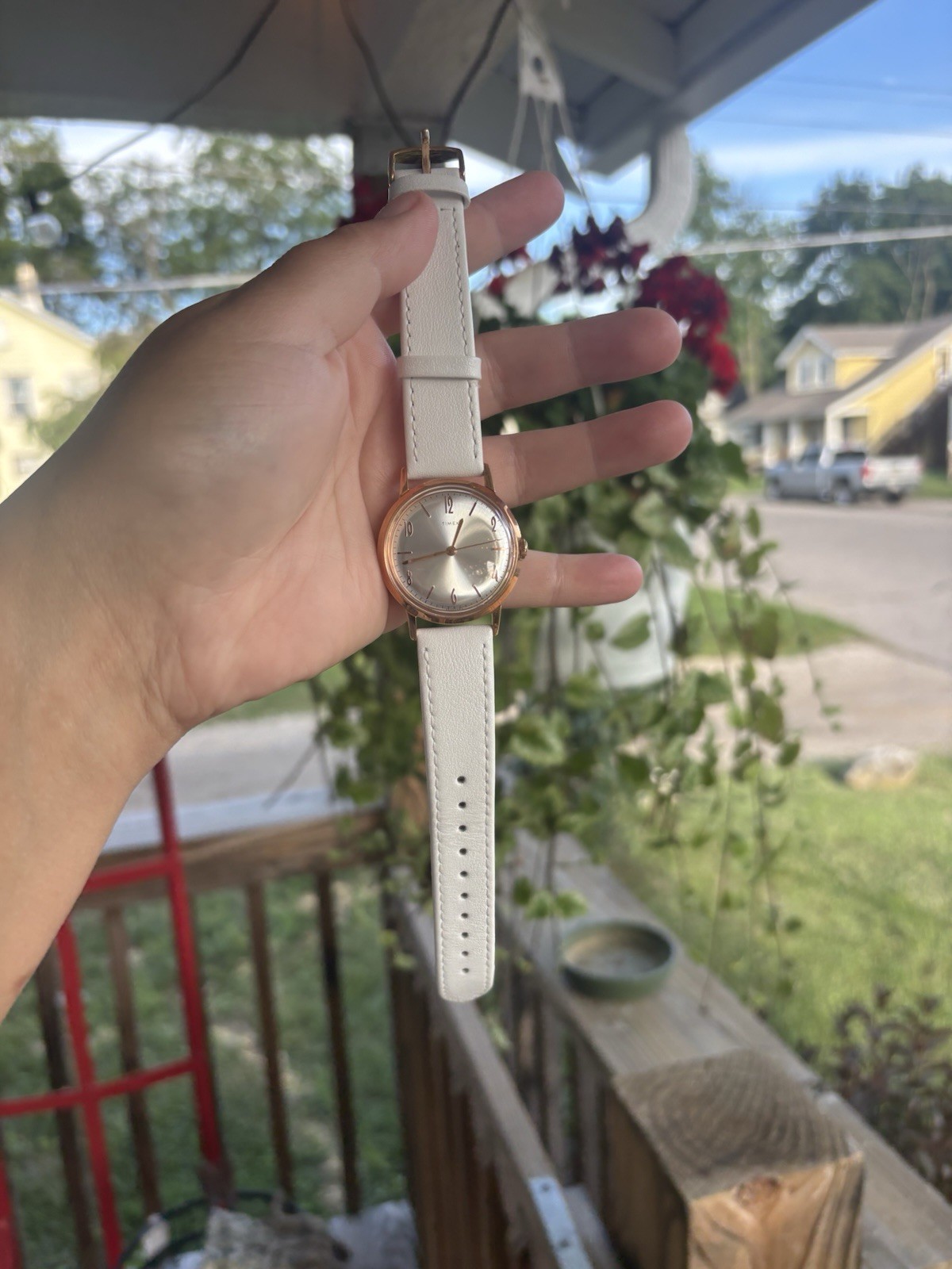 Ladies Timex Marlin Mechanical Rose Gold Watch