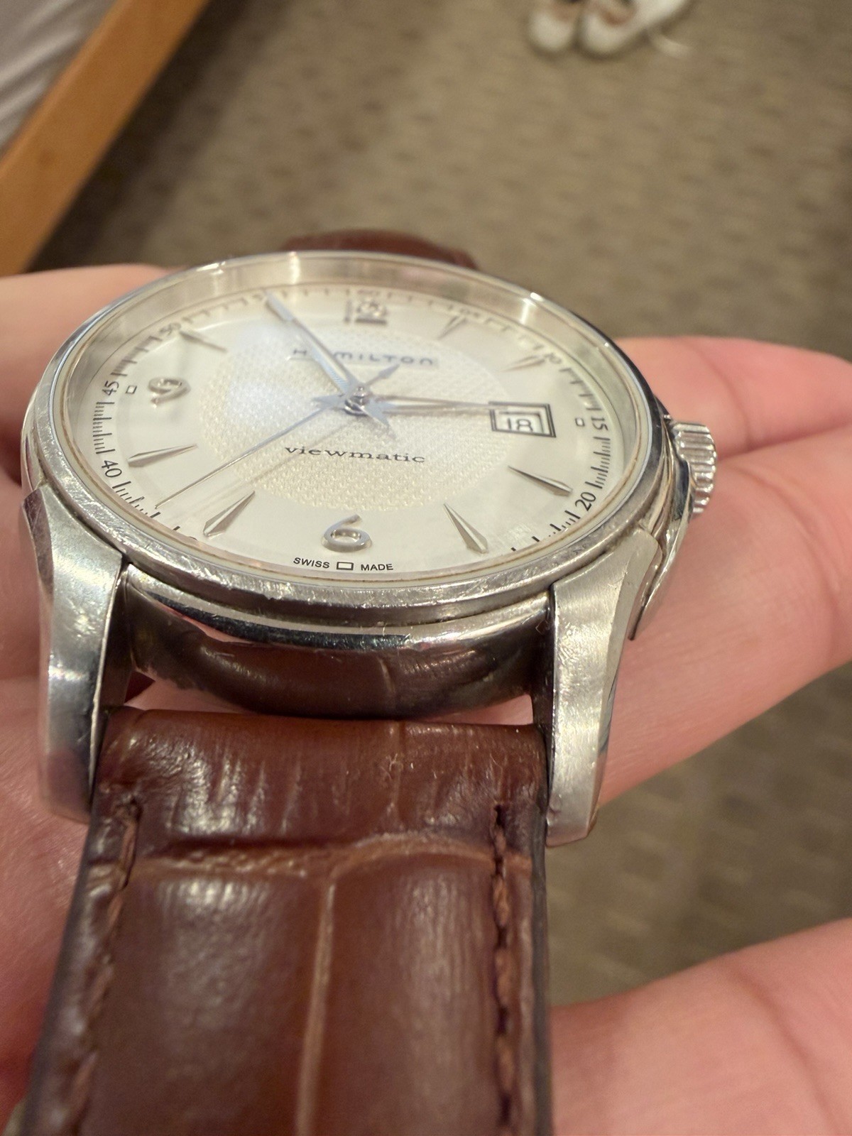 Hamilton Jazzmaster Viewmatic Automatic White Men’s Watch – H325150