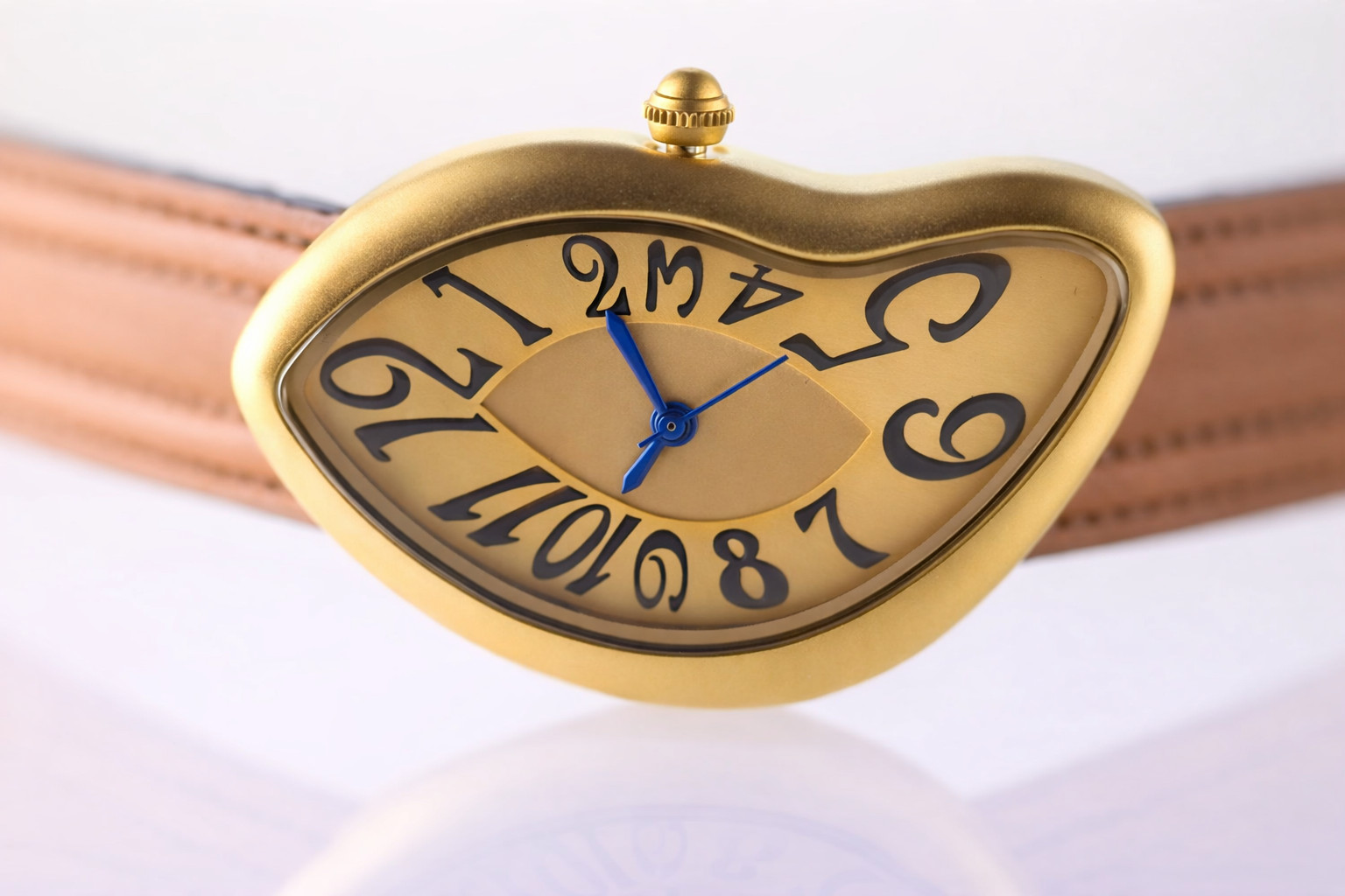 Females Girls Women Dali Inspired Melting fused twisted Watch Statement Crash