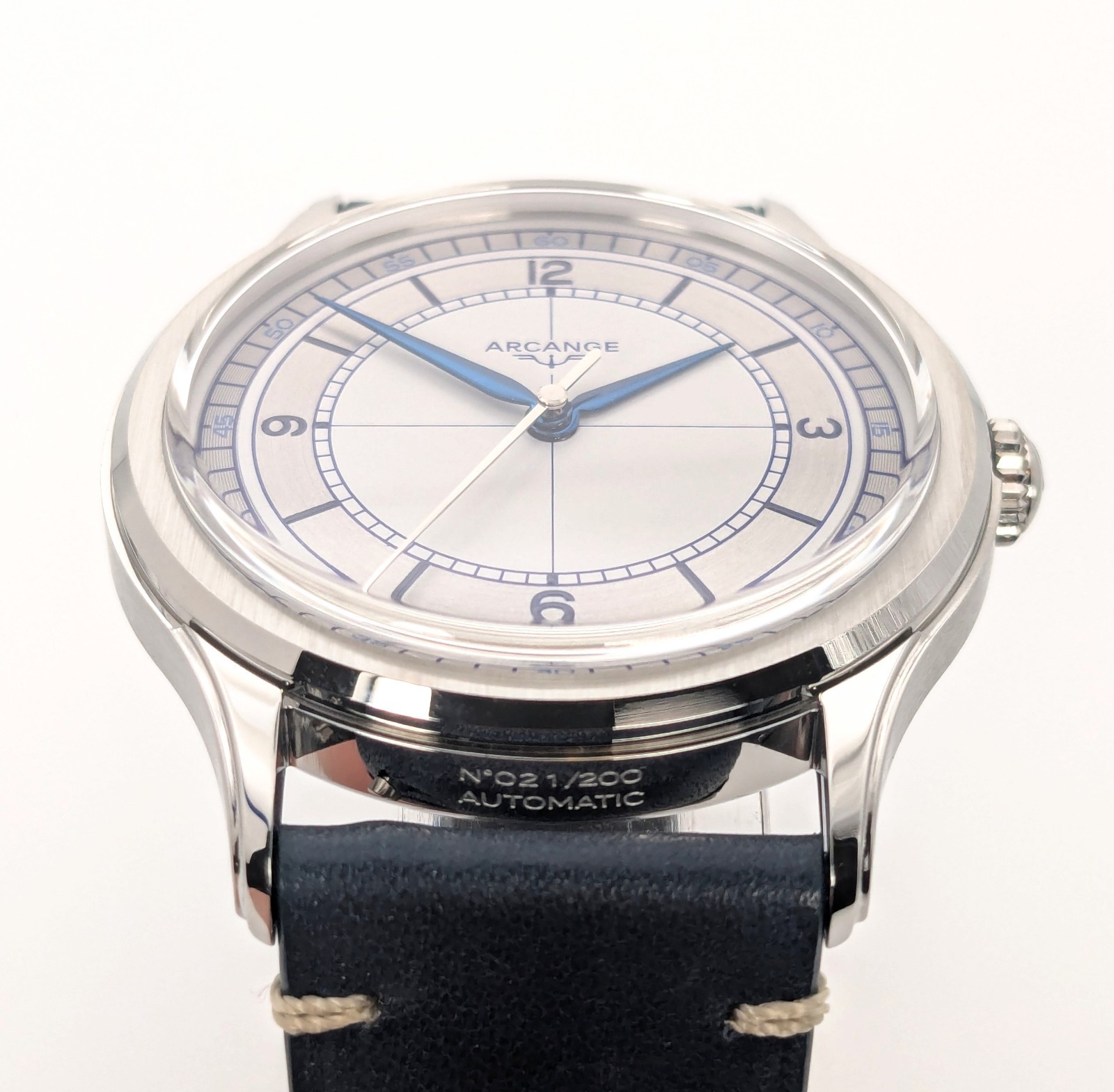 Arcange AS01 Polar Grey Sector Dial with Leather Strap – US Stock