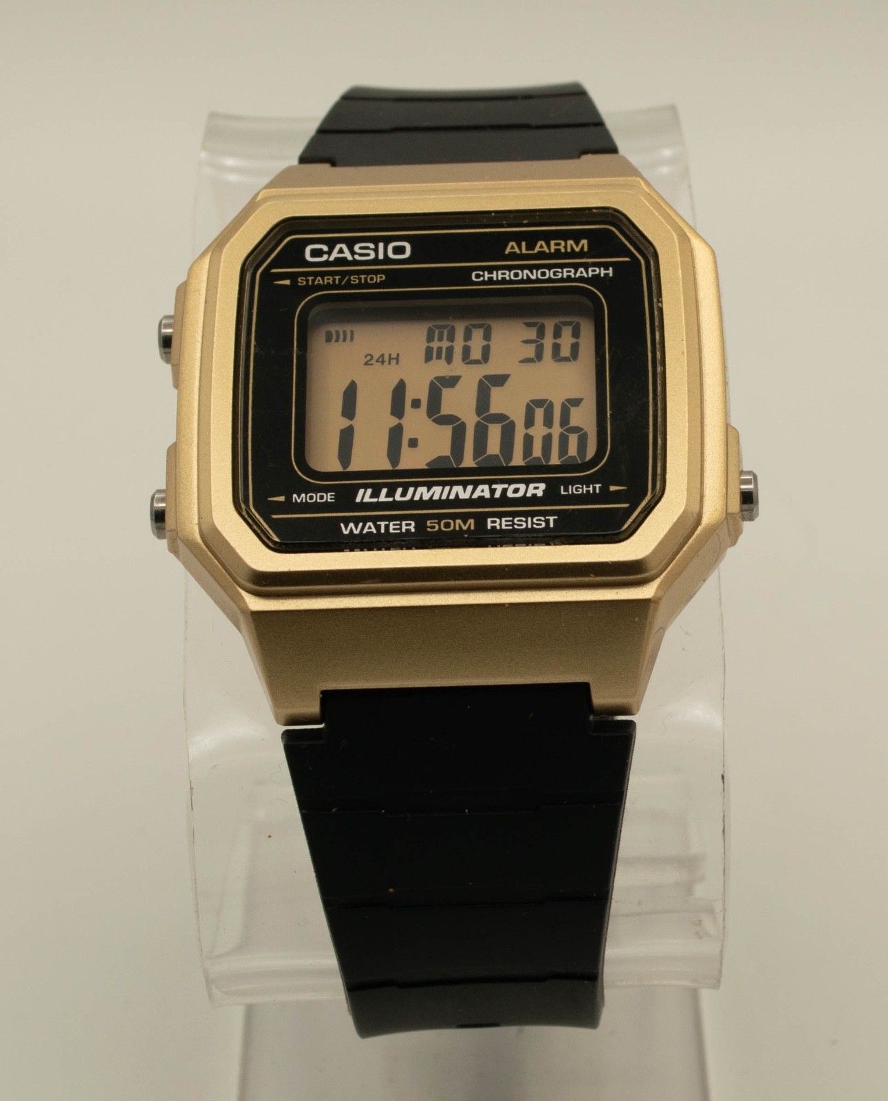 Casio A168 Gold Digital Alarm Chronograph Illuminator 50M Quartz Watch