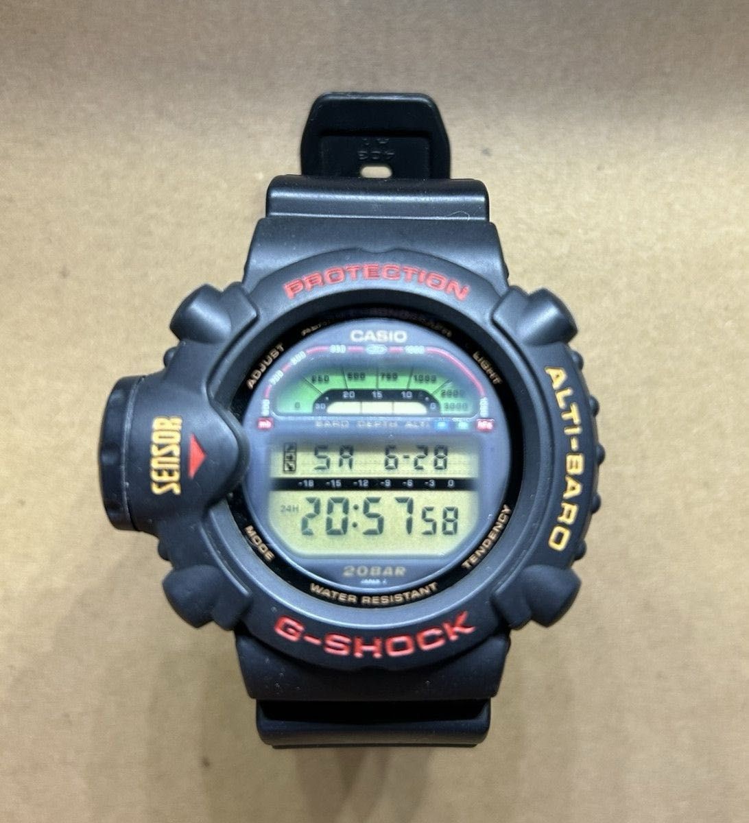 CASIO G SHOCK DW 6500 Skyforce Gold Specification Retro Green Bulb New Battery