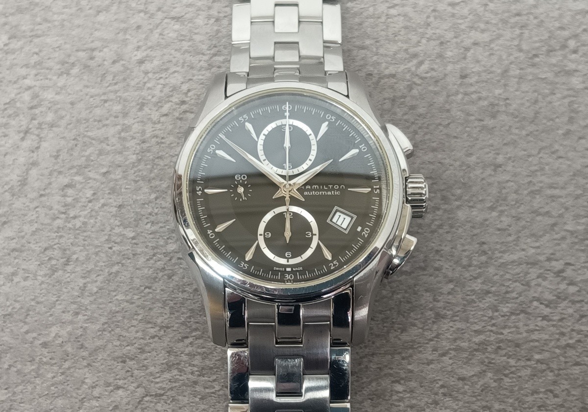 Hamilton Jazzmaster H326160 Automatic Watch Black Dial Box Instruction Auth