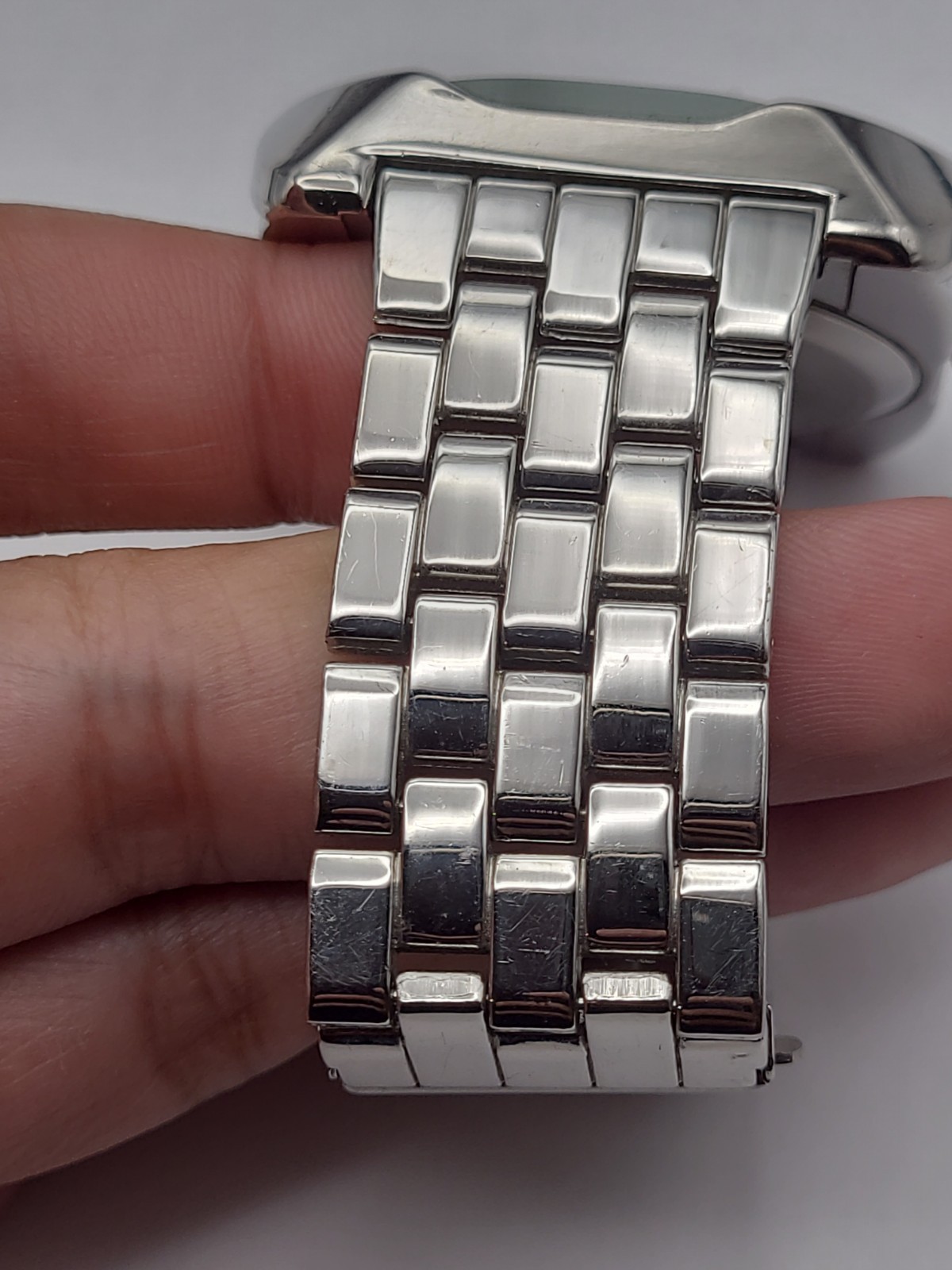 Mossimo Analog Quartz Watch Men Oversized Silver Tone New Battery Working