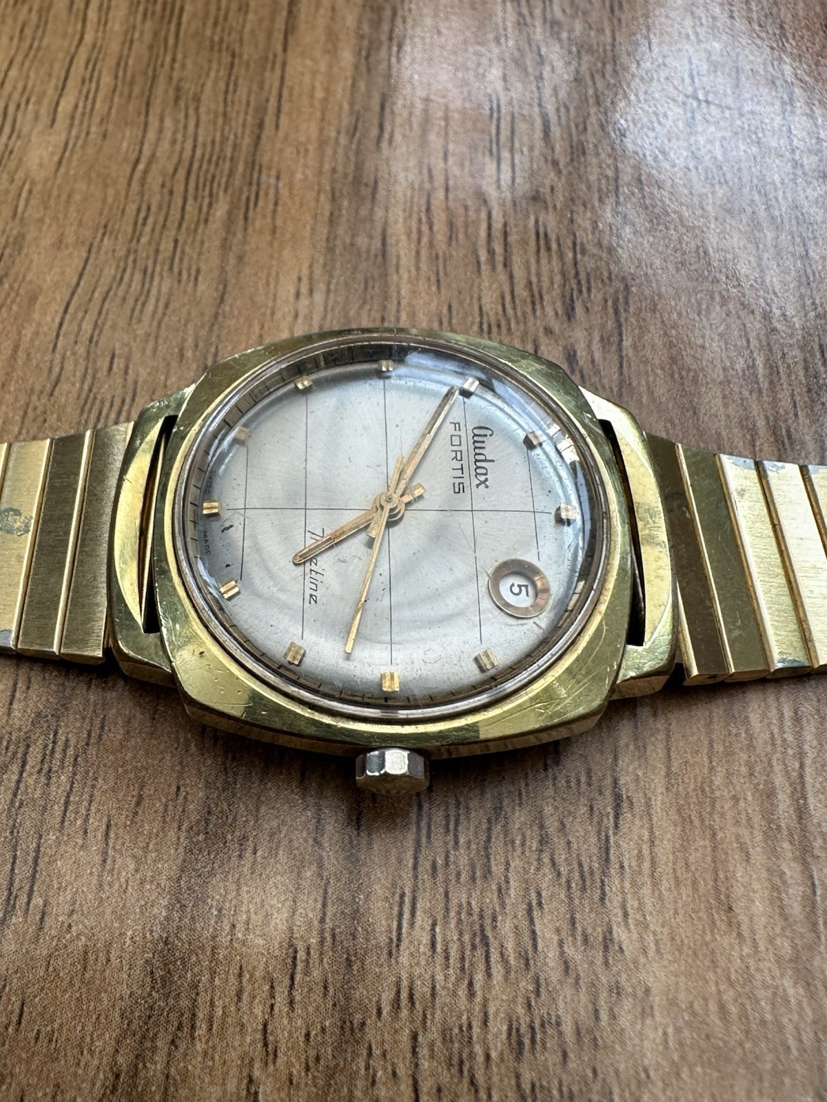 Rare Vintage Audax Fortis TrueLine Automatic Watch, Ref 6083, ETA 2452