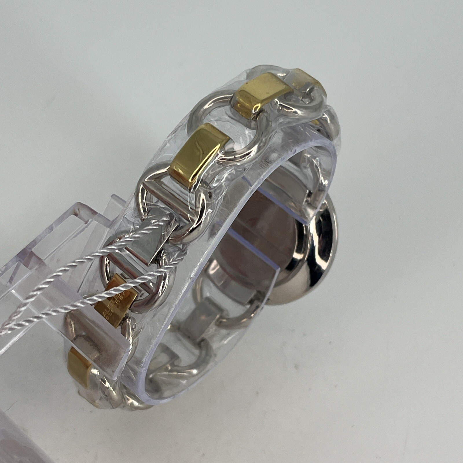 August Steiner Women’s Watch AS8132 Swiss Diamond Markers Silver & Gold Tone