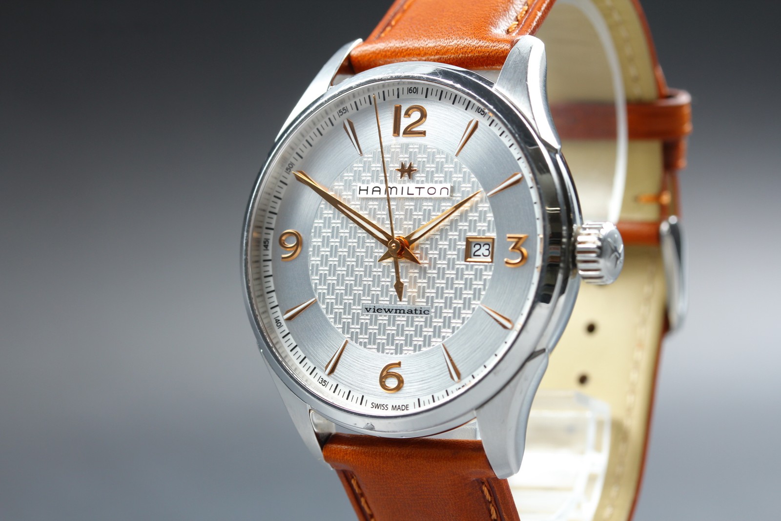 [Near MINT] Hamilton Jazzmaster Viewmatic H327550 Automatic Men’s Watch