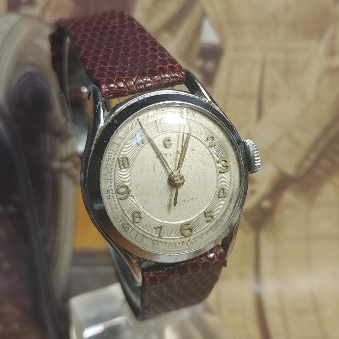 Antique CITIZEN 1950s Center Second Manual Watch 22cm 8.66in Working Rare Japan