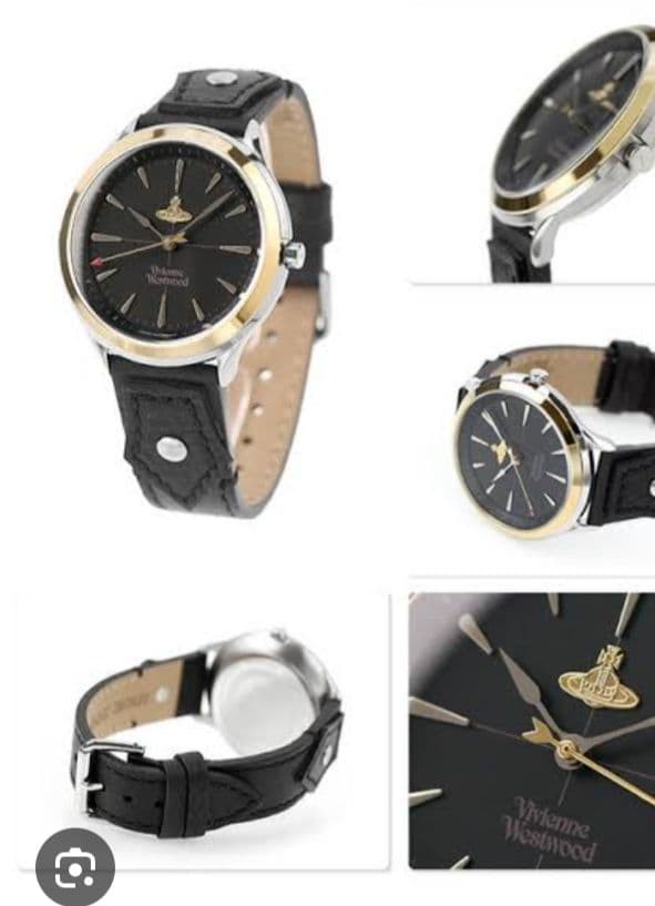Vivienne Westwood Watch Black Gold Orb
