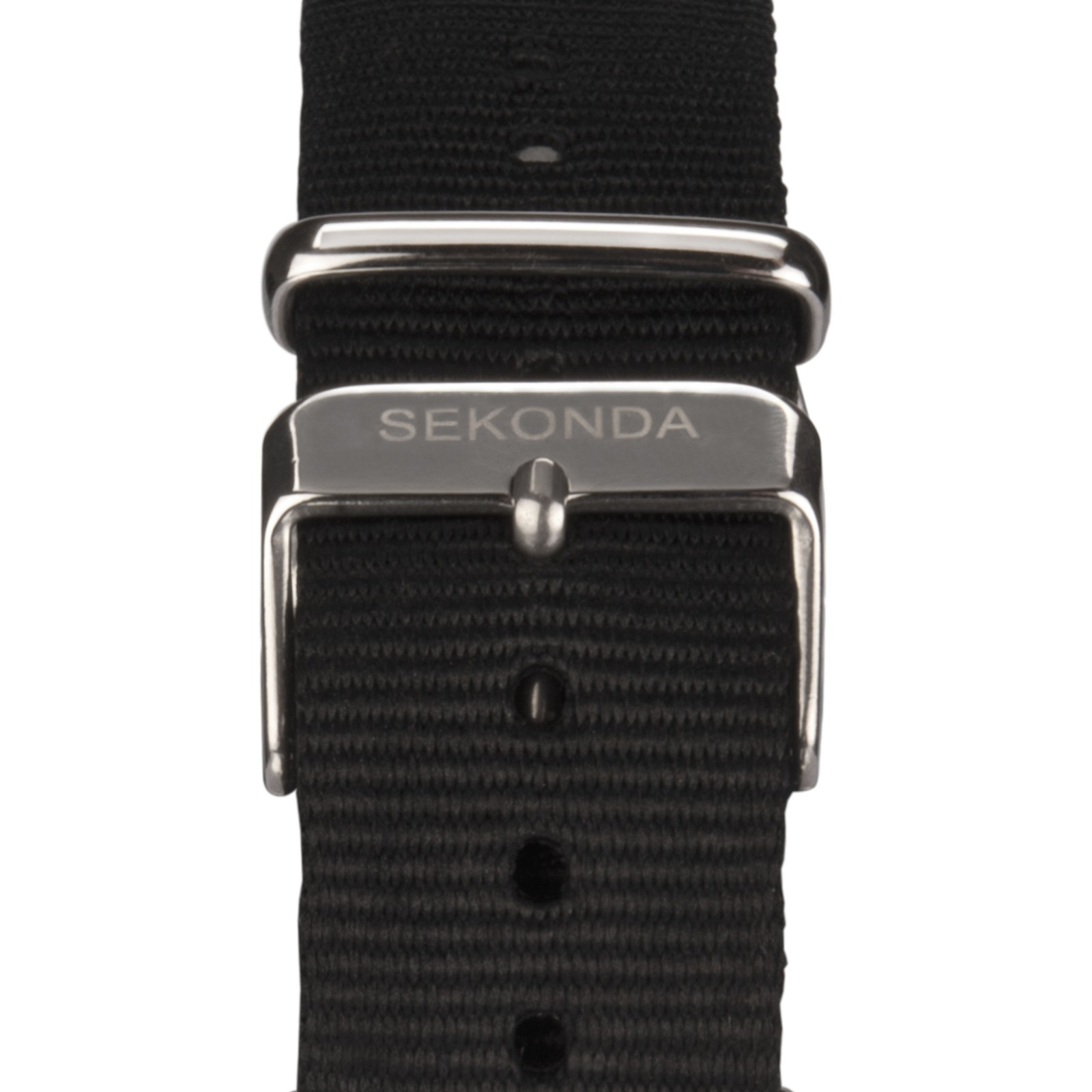 Sekonda Airborne 40mm Mens TV Silver Analogue Watch with Black Strap RRP £89.99