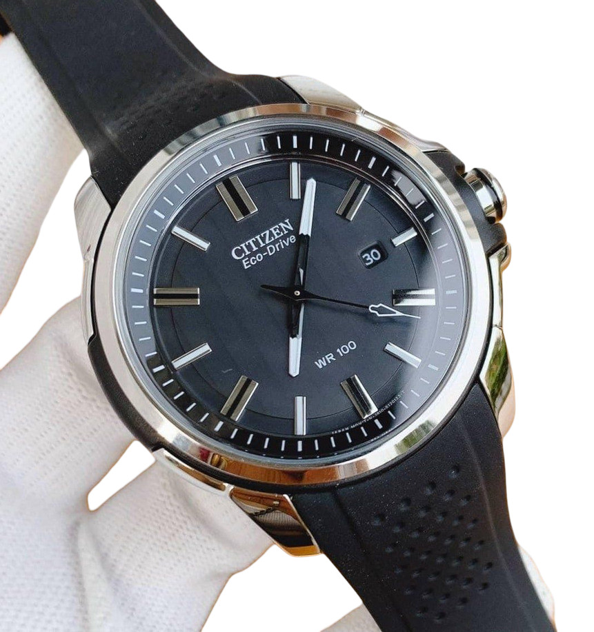 Citizen AR Eco-Drive Black Dial Men’s Watch AW1150-07E New In Box