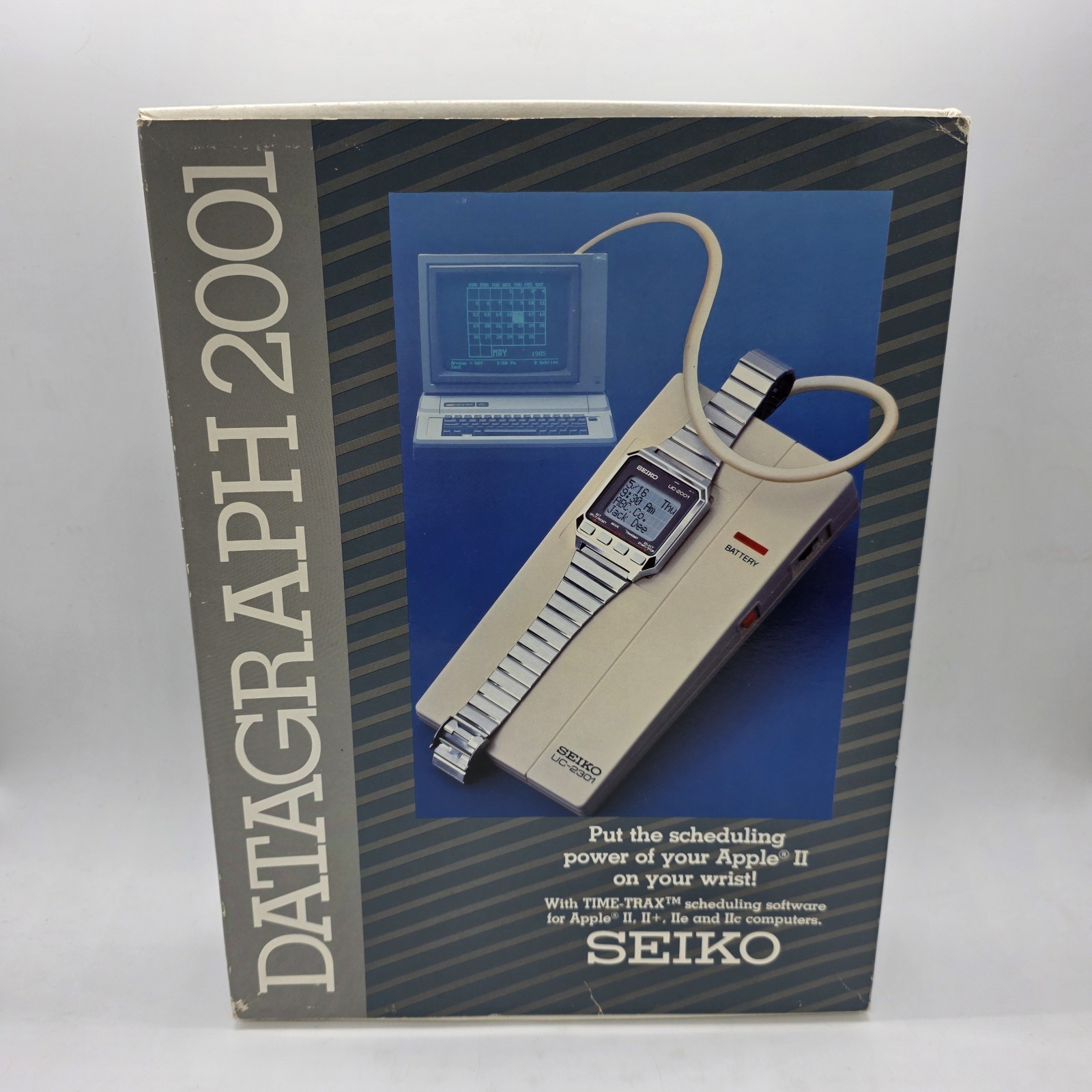 Seiko 2001 Datagraph Very Rare Limited Edition Watch Apple II PC Big Box