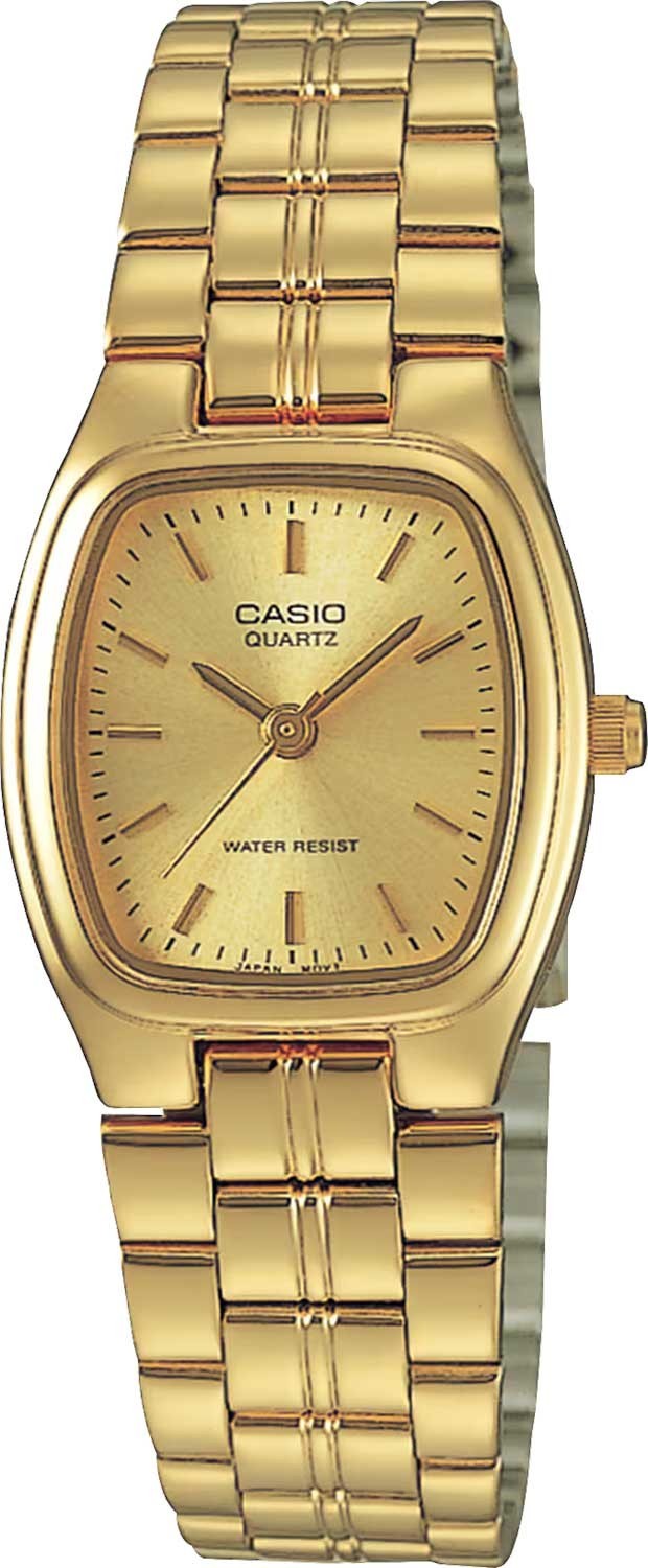 Casio LTP-1169N-9A Women’s Gold Stainless Steel Stick Index Analog Tank Watch