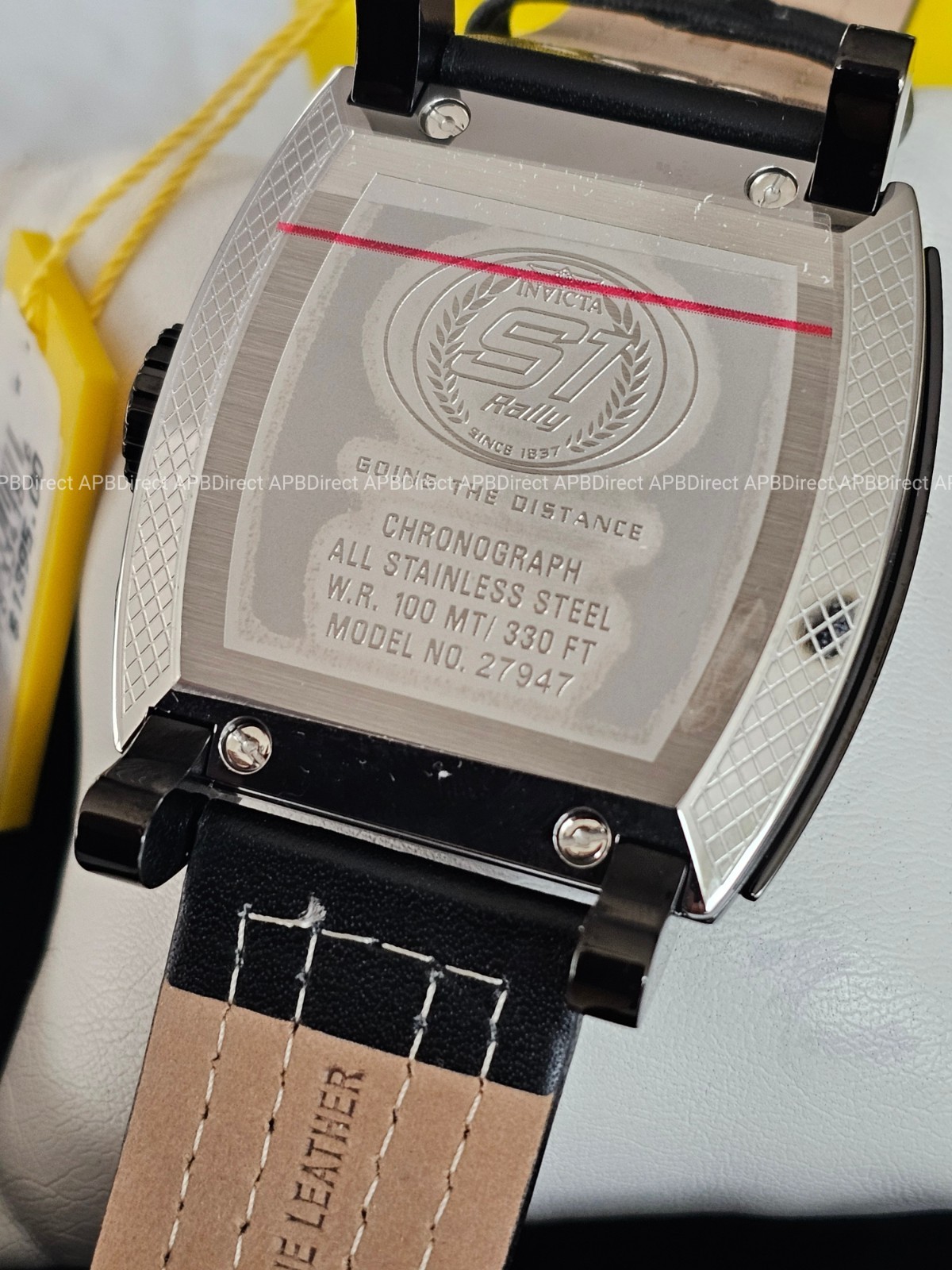 Invicta – S1 Rally – Swiss Z60 Chronograph Black / RED – Leather Mens Watch
