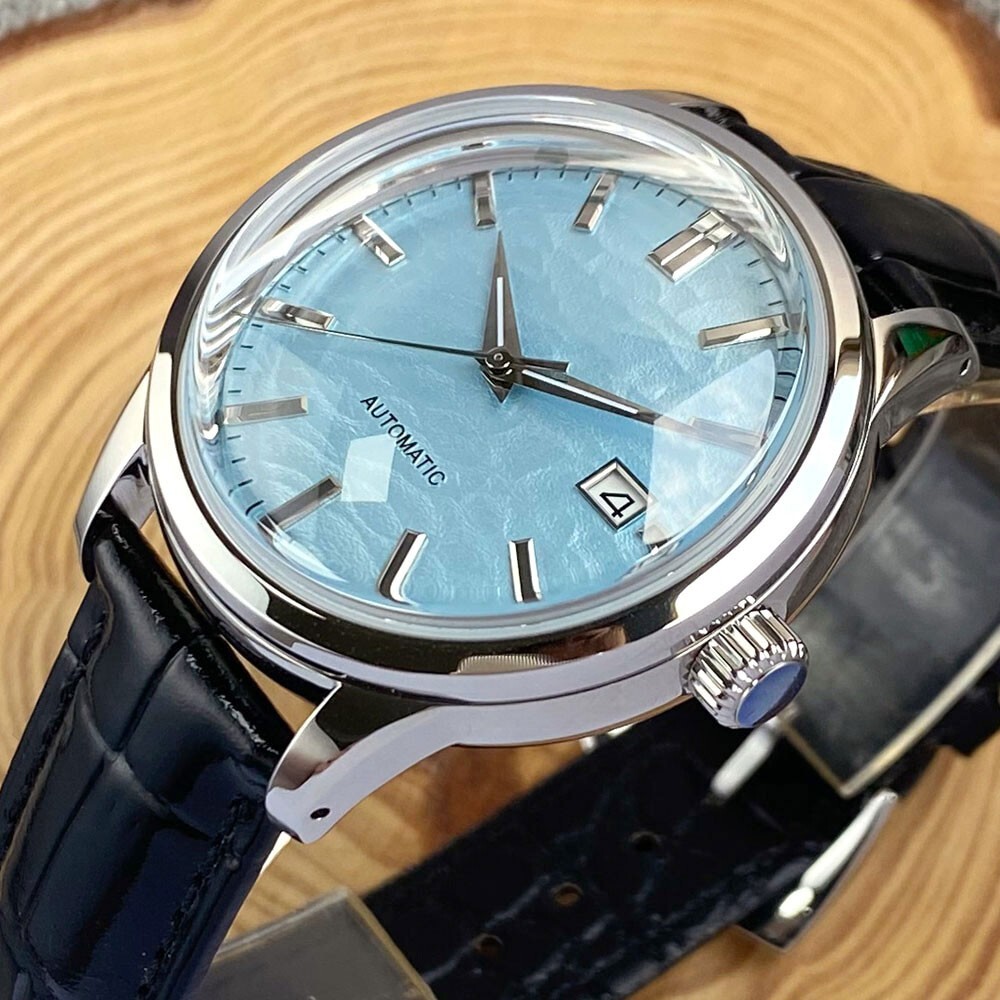 40mm Tandorio Blue Dial Double Bow Sapphire Glass NH35A Automatic Mens Watch