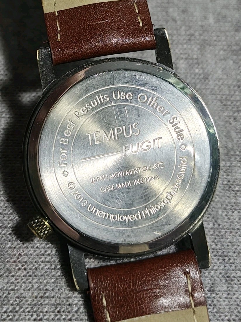 2013 Unemployed Philosophers Guild Quartz Brown Hindu God Watch. New Battery