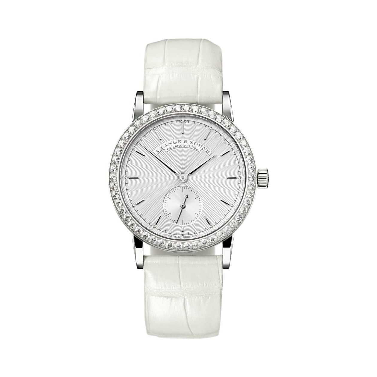 A. Lange & Söhne Saxonia 835.030 White Gold Silver Dial With Box & Papers
