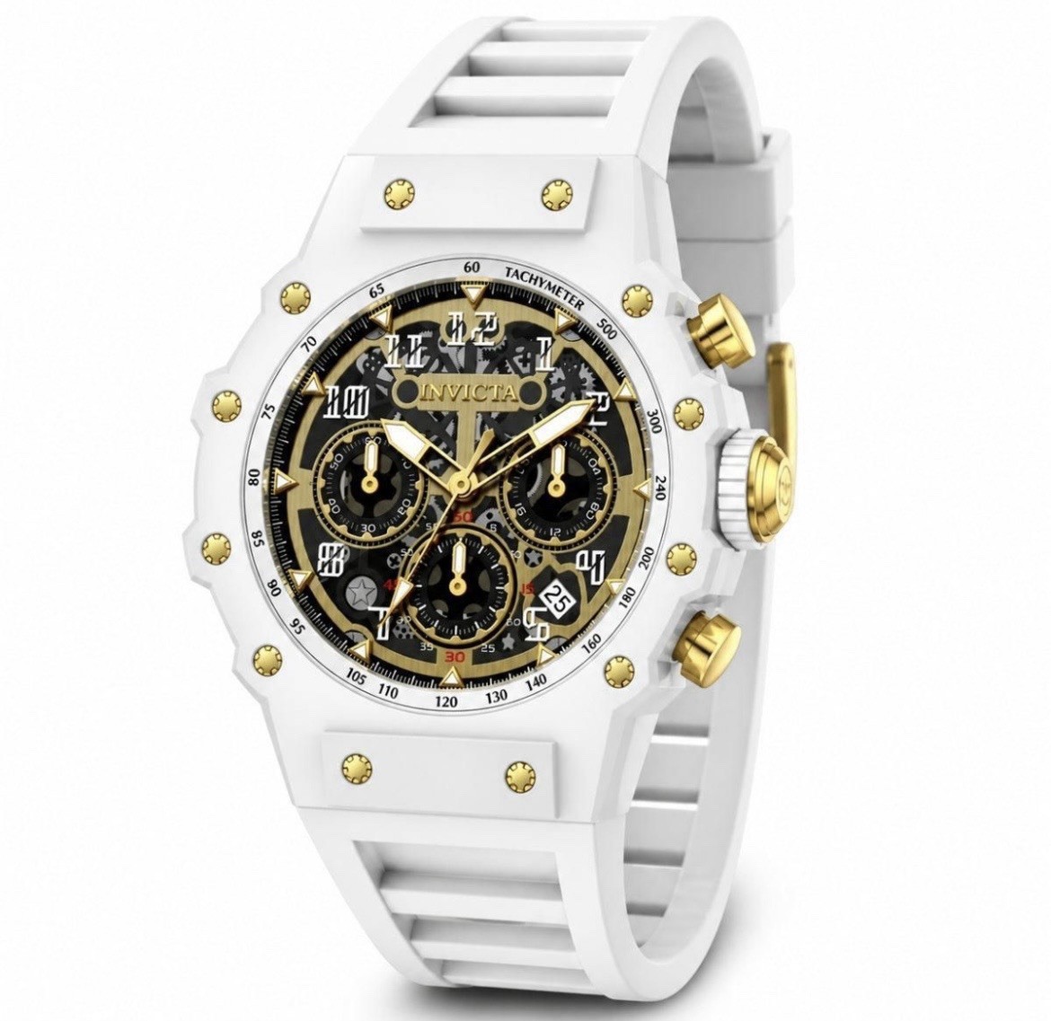 Invicta Racing Vaulthan Men’s Watch – 44mm, White 69649 New