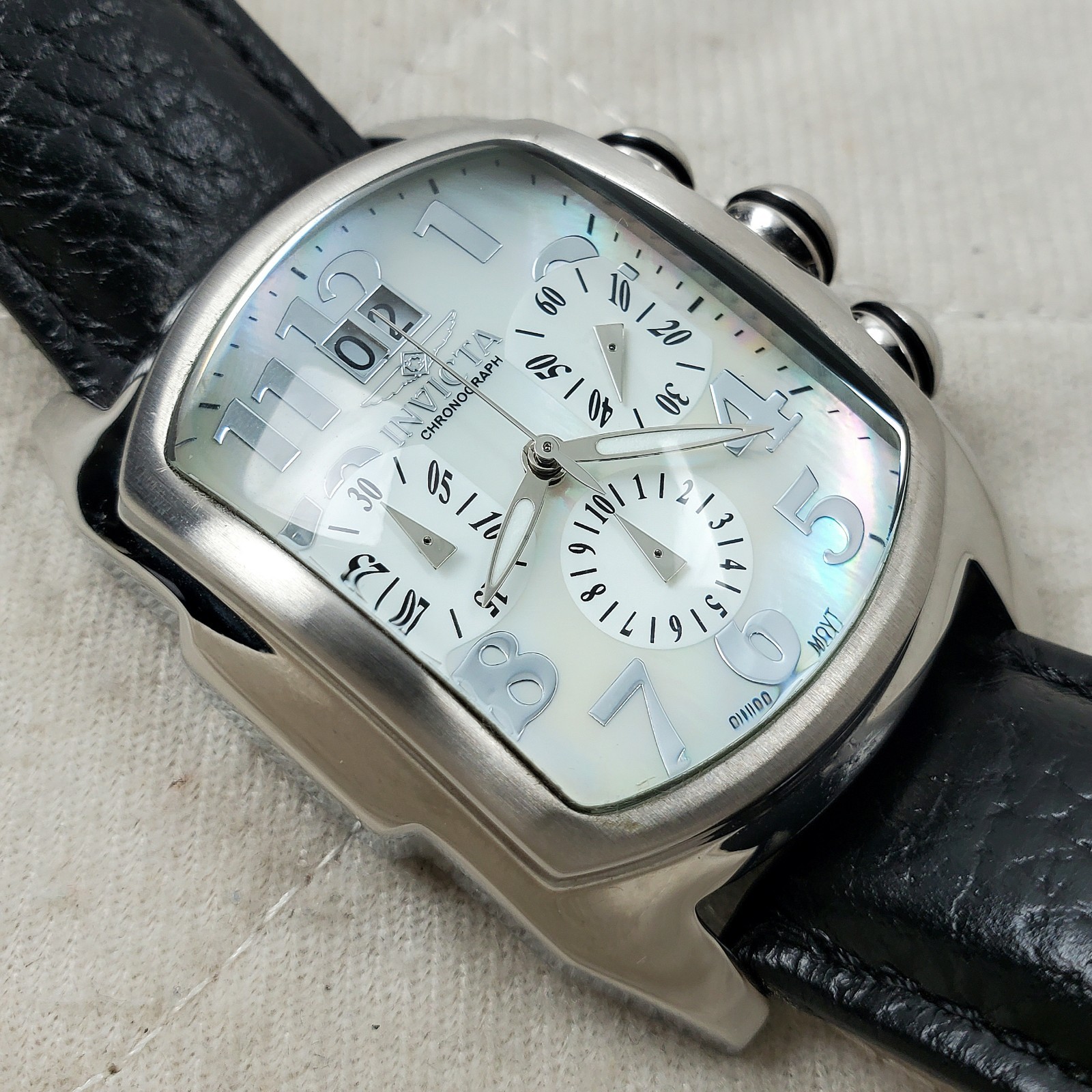 INVICTA LUPAH CHRONOGRAP 4392 SWISS MOV’T SAPPHIRE MOP MEN’S WATCH