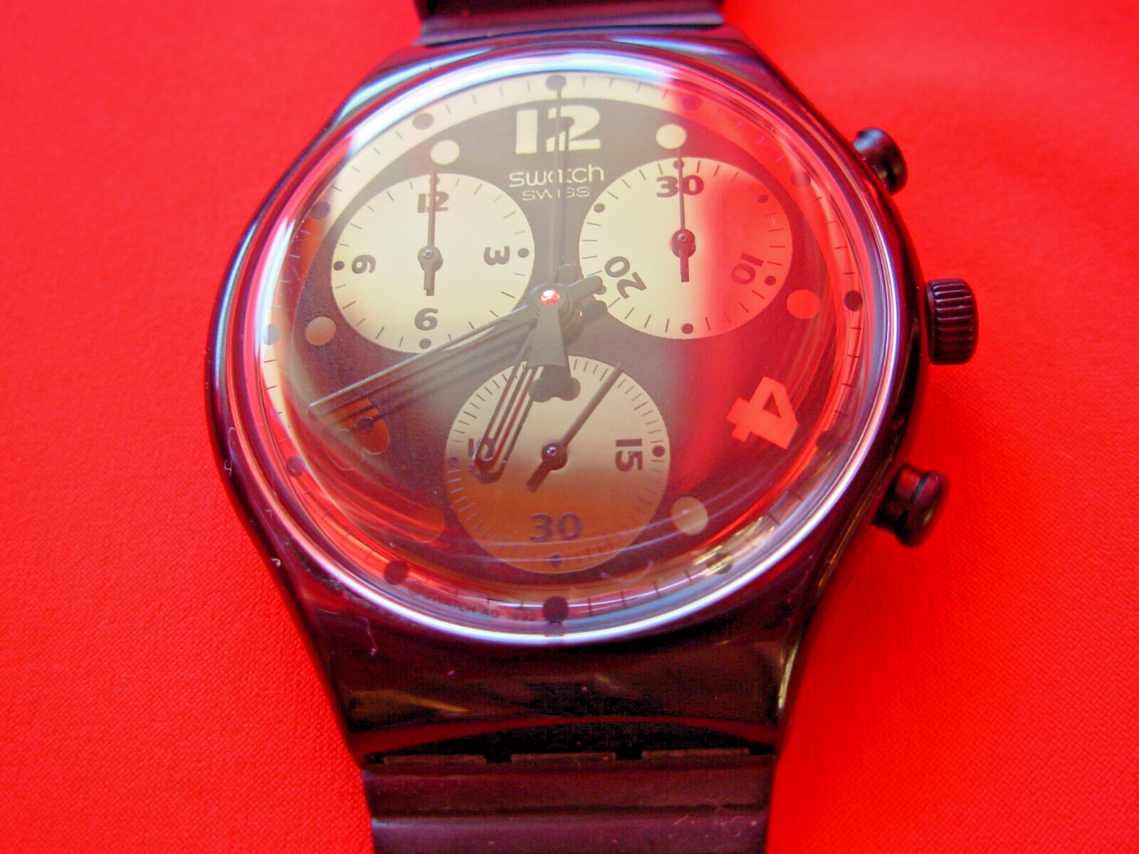 SWATCH CHRONO MOON SHADOW – SCB110 – 1993 – NEW – NEW – PERFECT