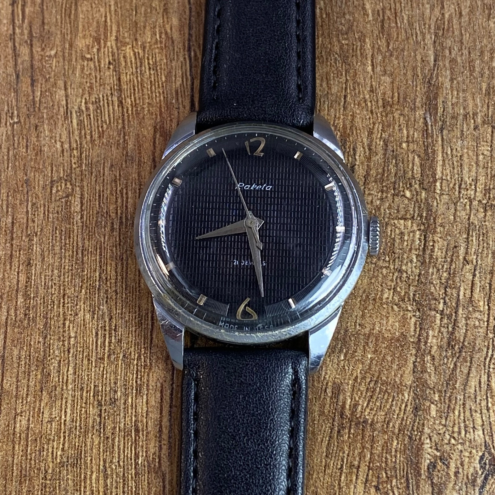 Raketa Baltika mechanical 21j vintage Soviet Era mens wristwatch USSR