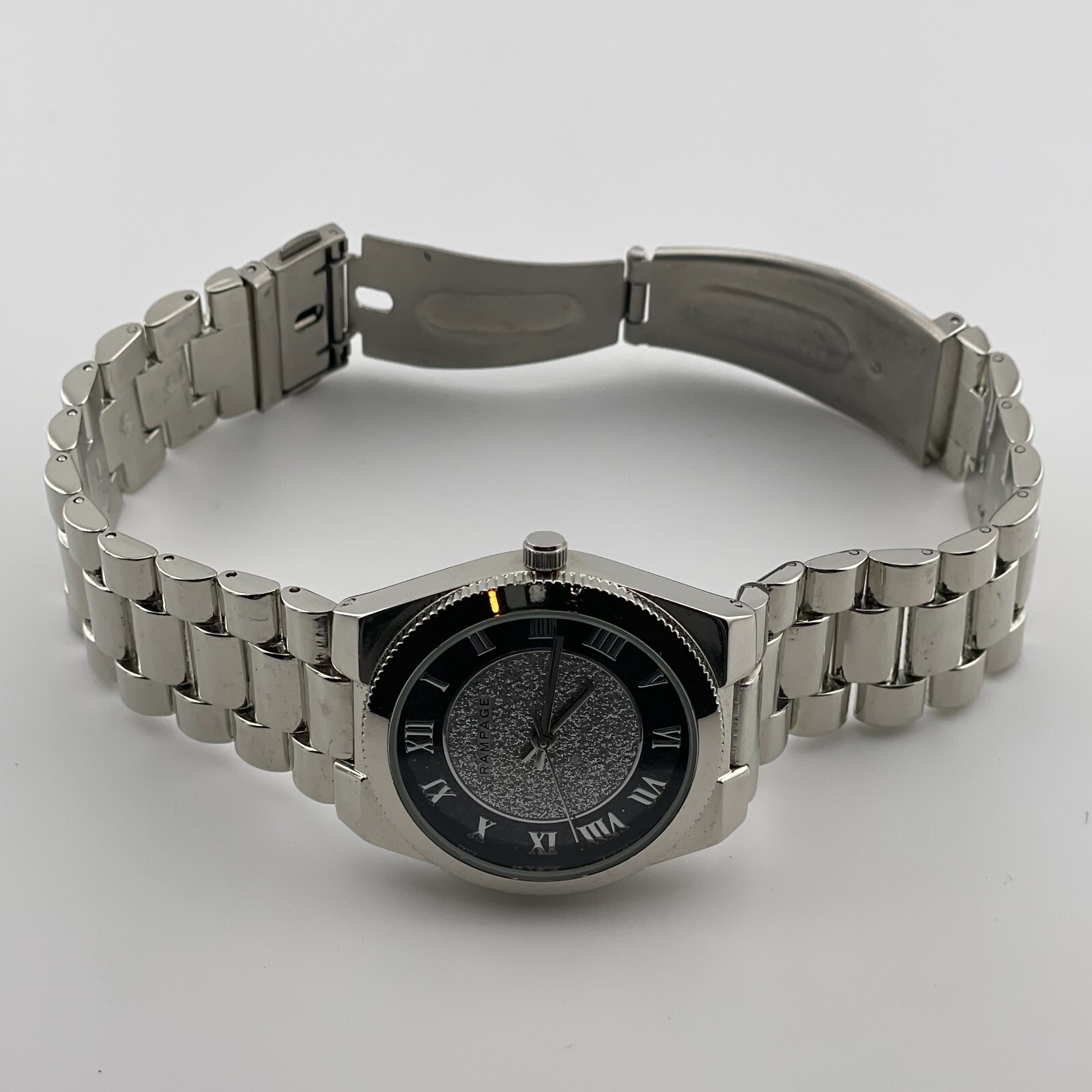 Rampage Womens Watch RP1046SL Sparkly Dial Quartz Three Hands Analog